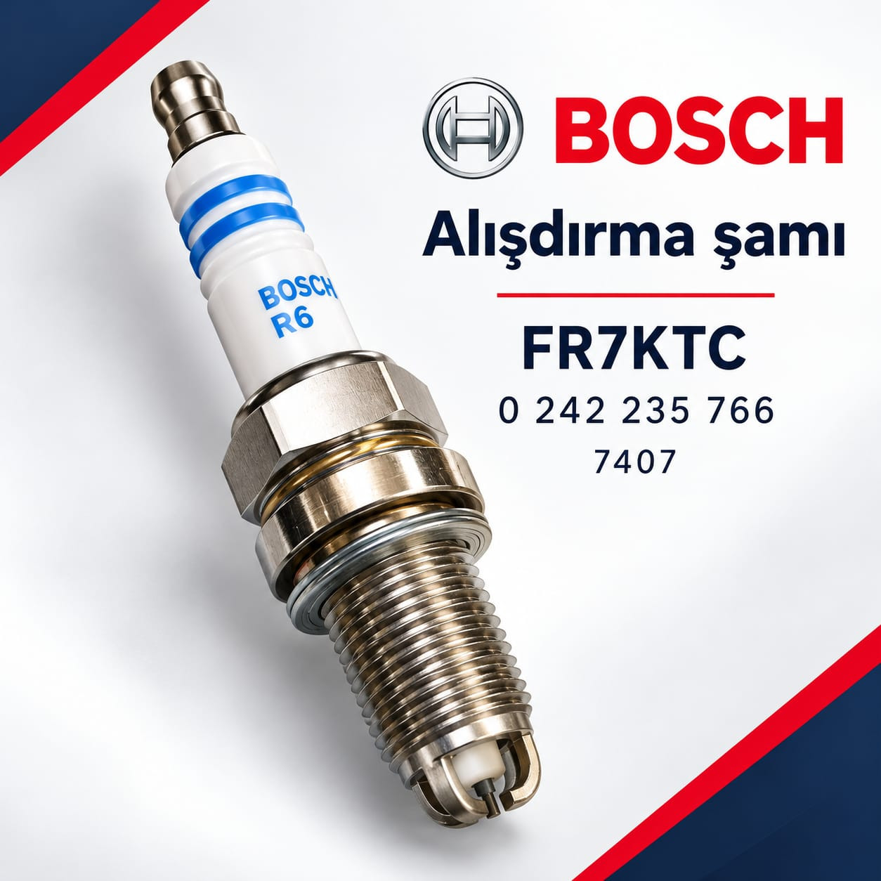 Alışdırma şamı Bosch 1 mm közərmə sayı 7 Mercedes-Benz W202/W210 Kompressor üçün