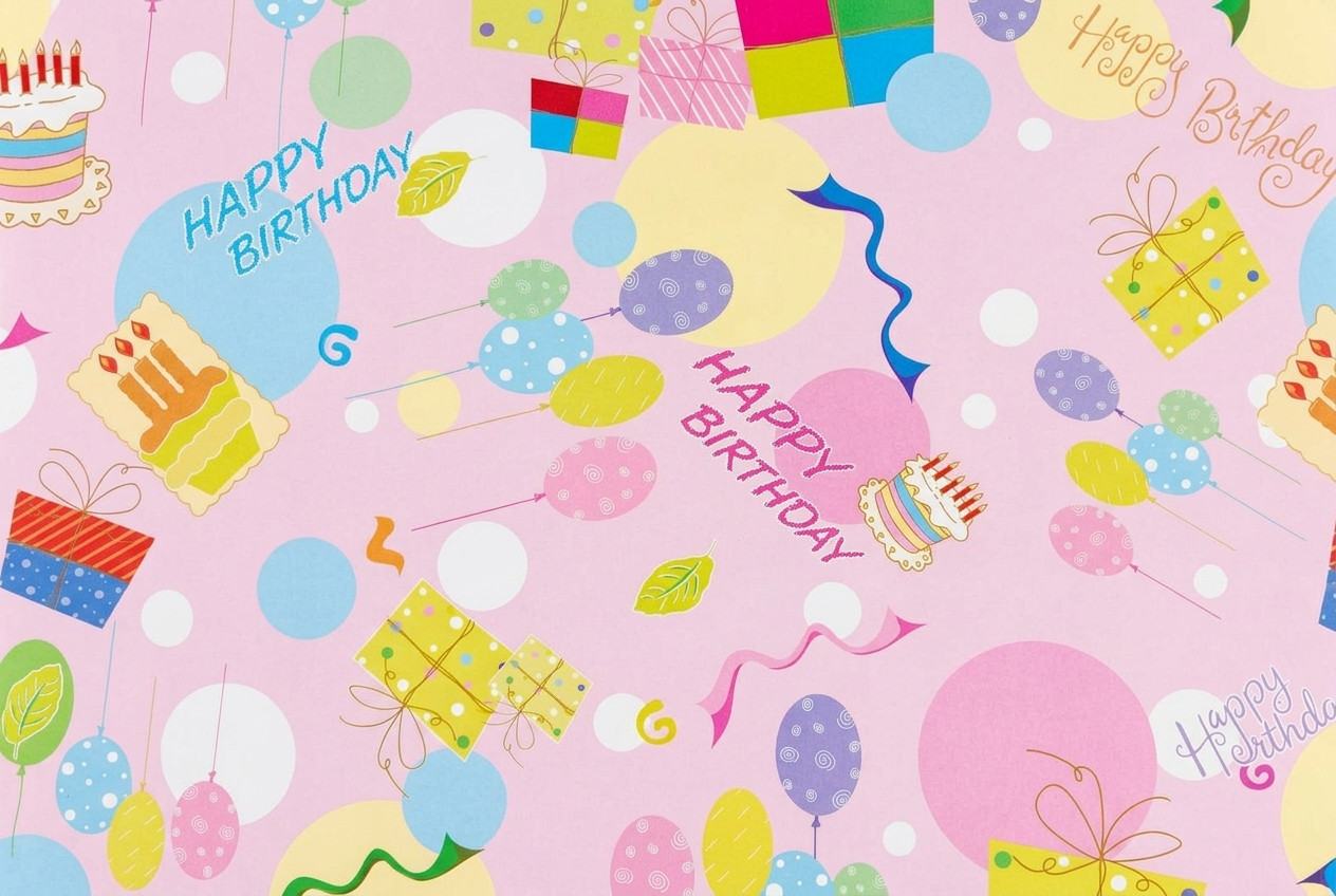 Hədiyyə kağızı Happy Birthday