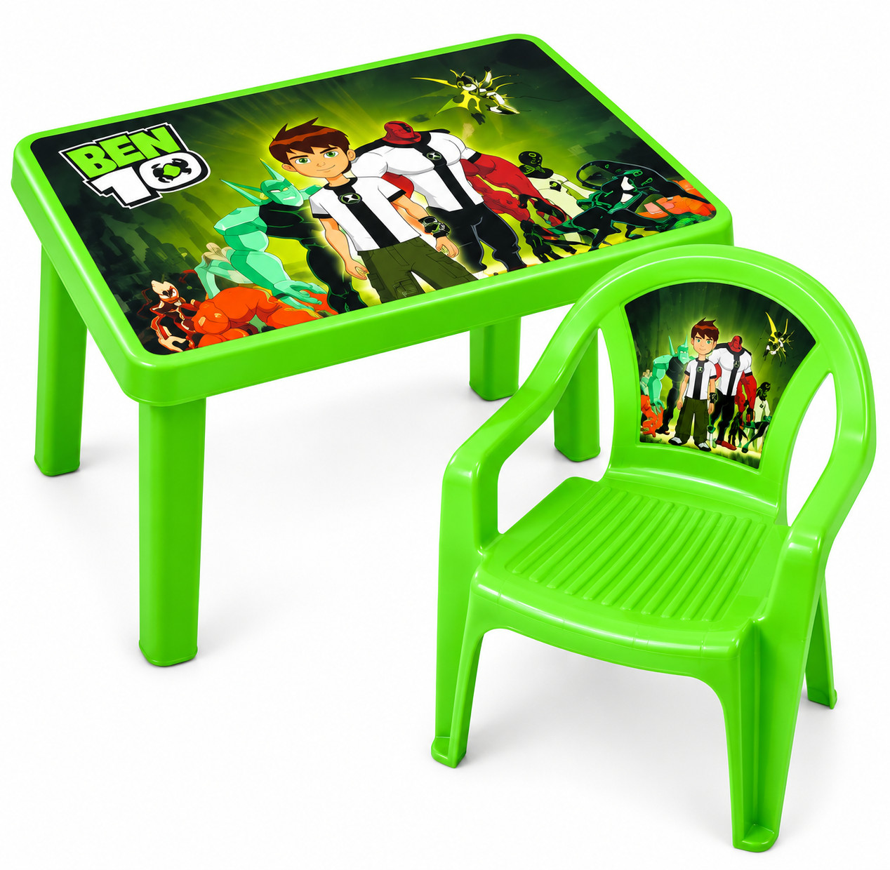 Masa və stul dəsti Ben 10, plastik, 50x65x50 sm