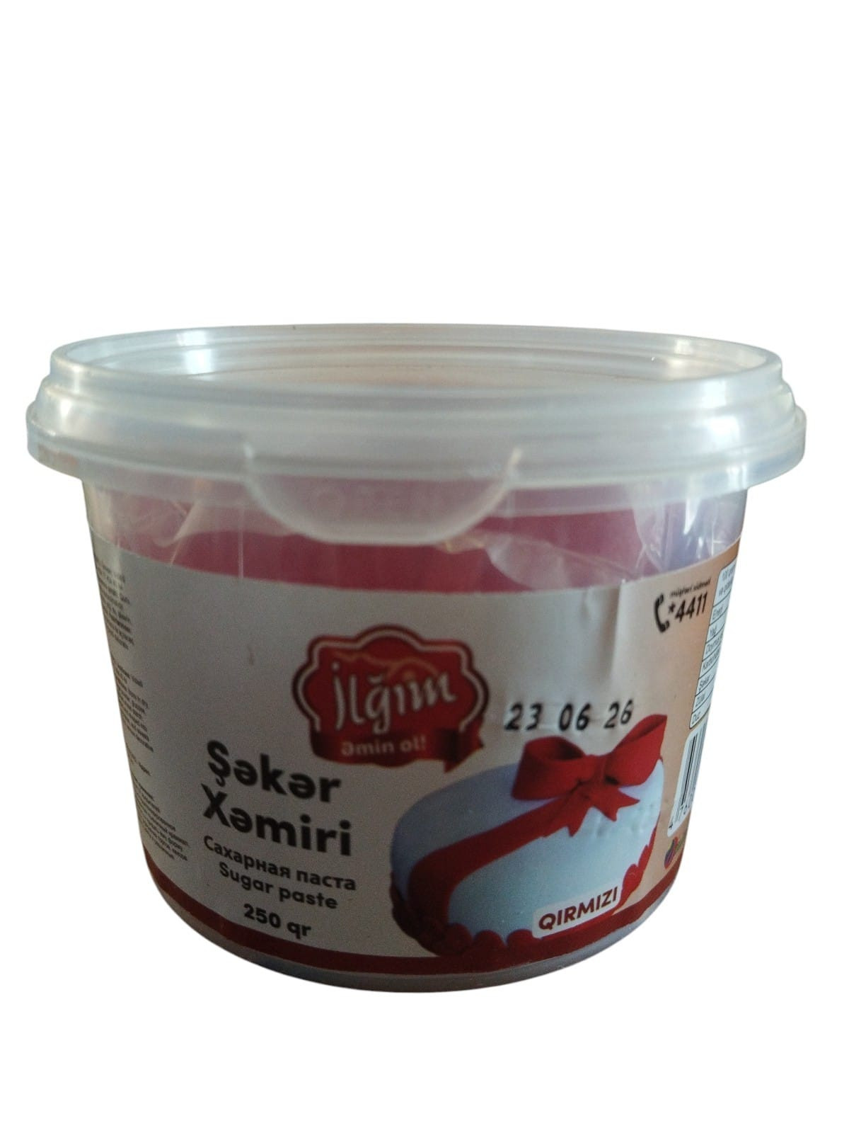 Şəkər xəmiri İlğım, Zülalsız, 250 q