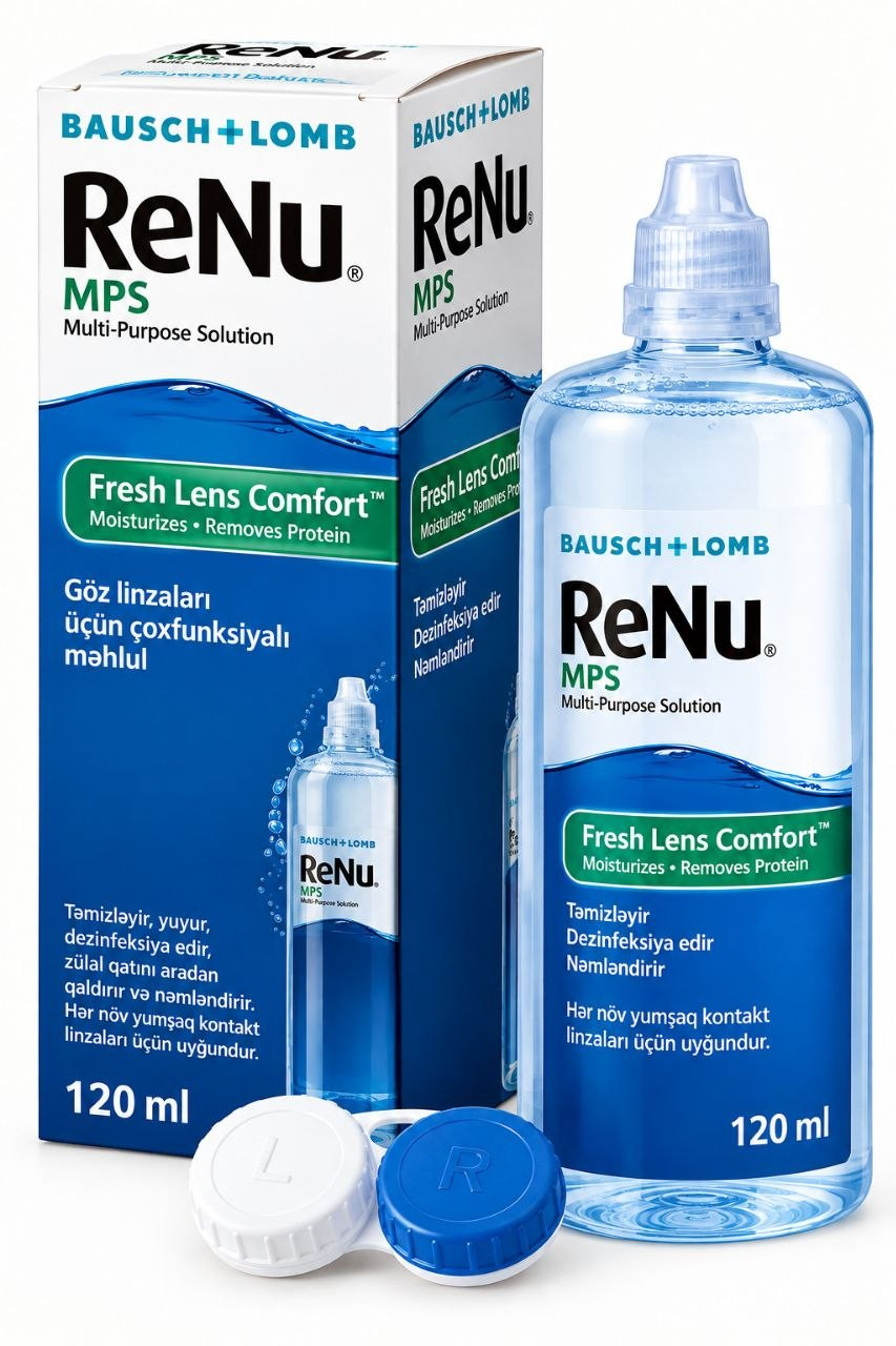 Kontakt linzalar üçün həll ReNu MPS, 120 ml