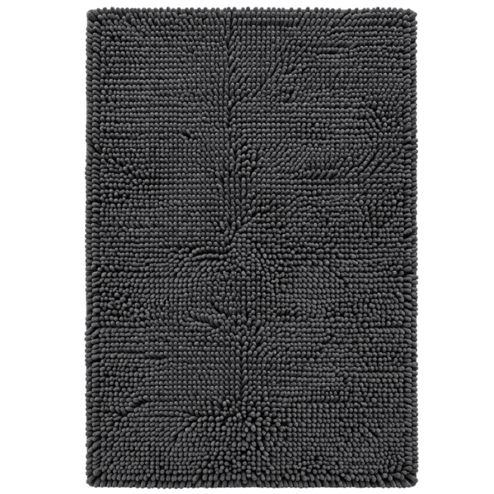 Hamam üçün xalça Ridder, boz, mikrofiber/poliester, 55х85 sm