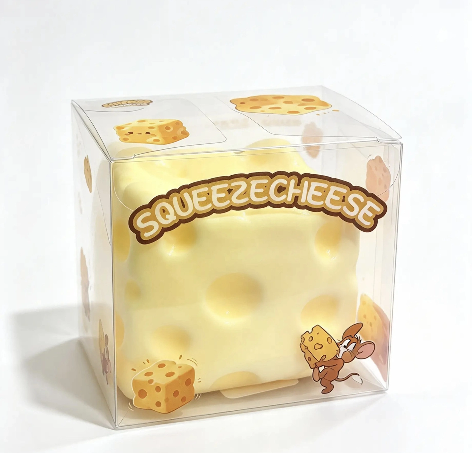 Antistress oyuncaq Butter cheese, Cheese vaseline, ağ, silikon/vaseline, 3+