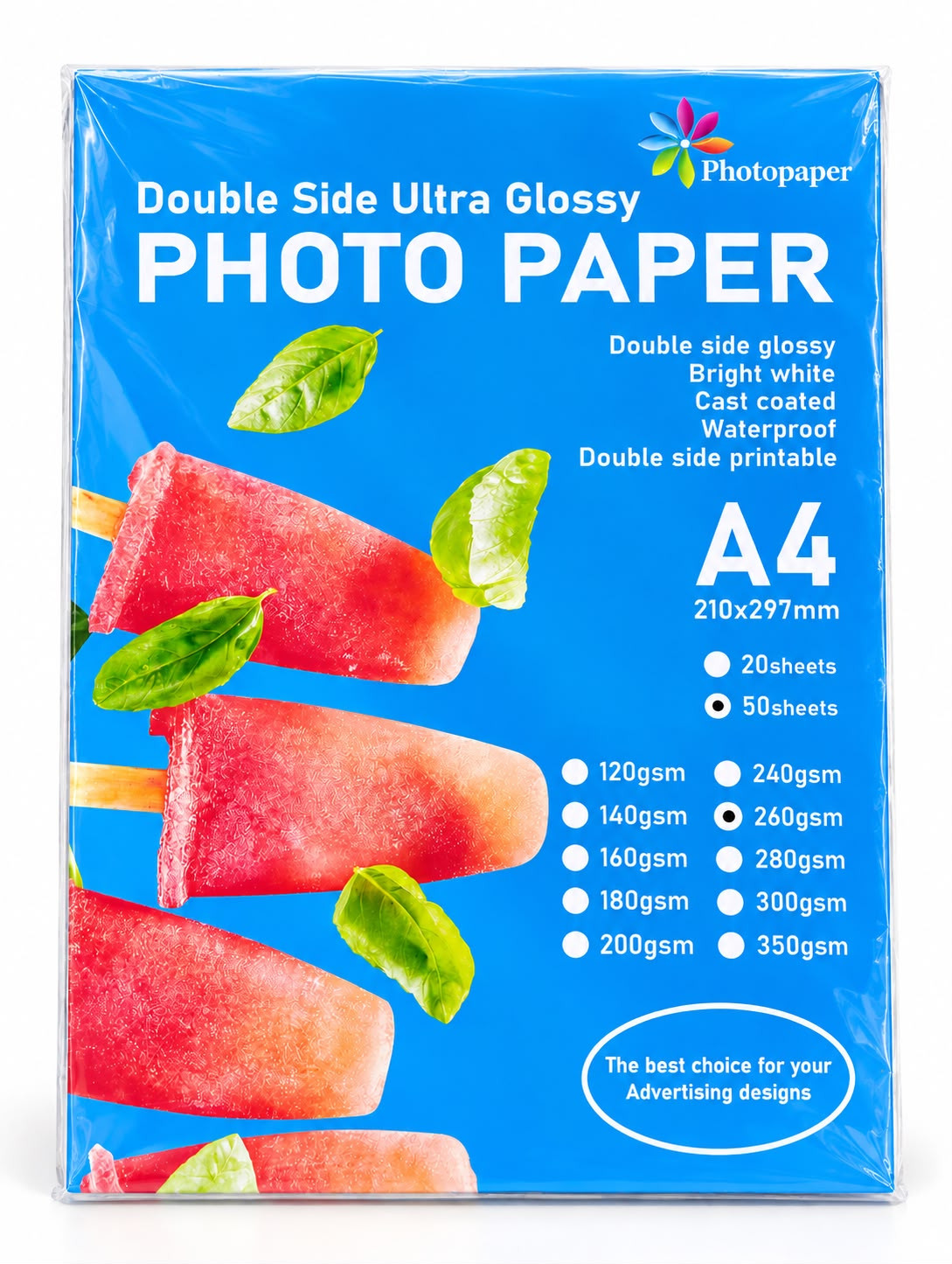 Kağız şəkil üçün Photopaper, A4, 50 əd