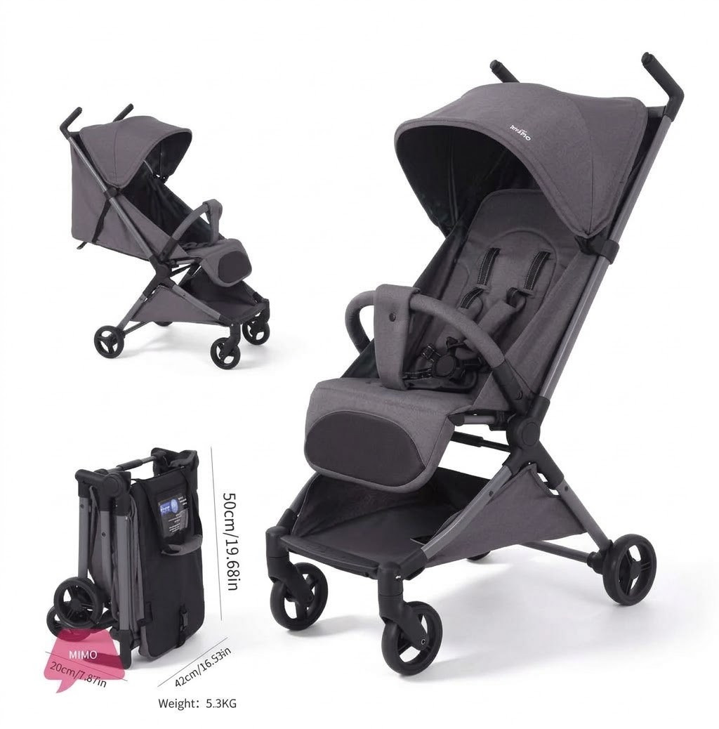 Uşaq arabası Kidilo FY01, 6 ay, 15 kq, boz