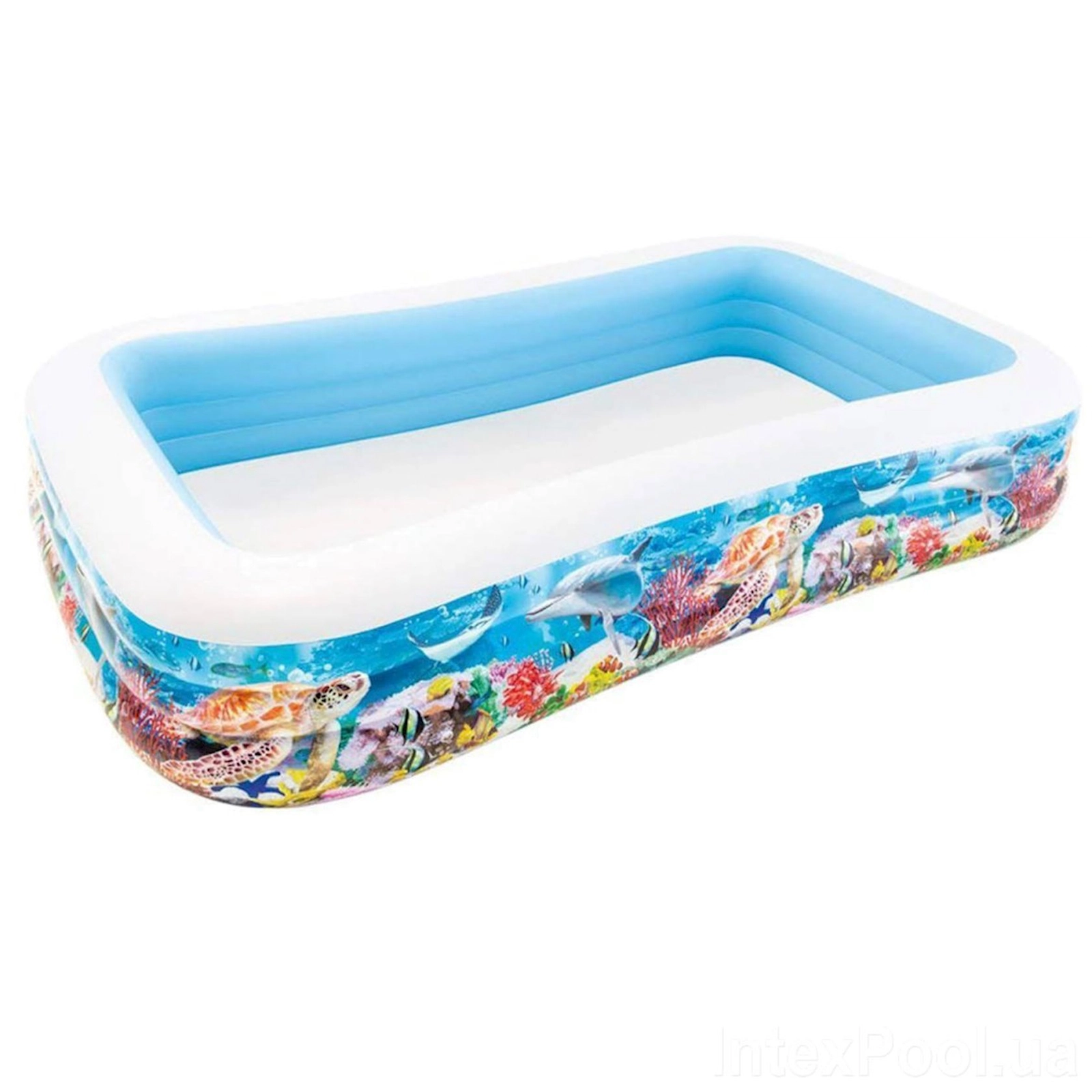 Uşaq üçün şişmə hovuz Intex 58485 Tropik rif 305x183x56 sm, 1050 l, 6 yaşdan