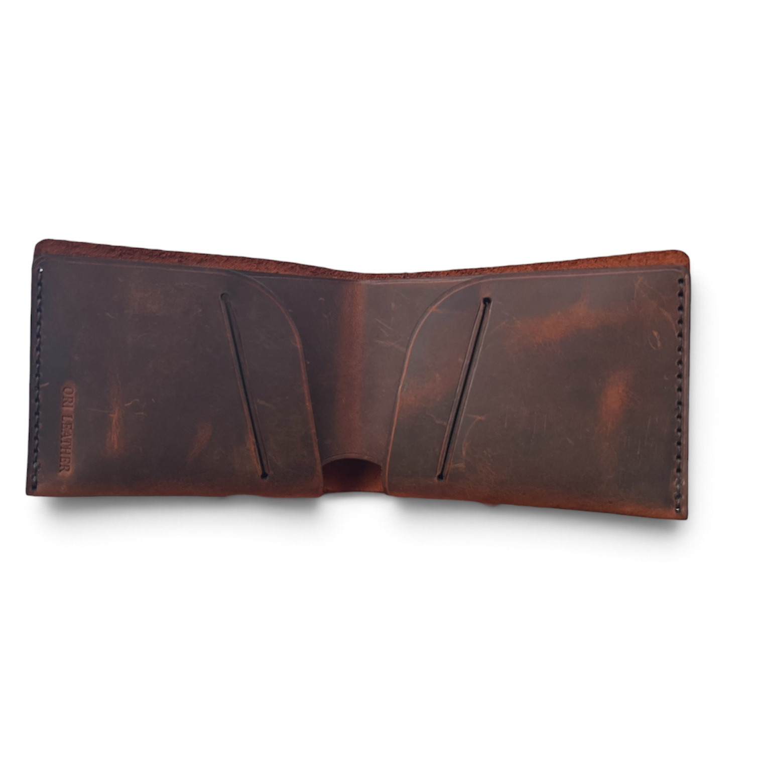 Pulqabı ORI Leather, Qəhvəyi, Təbii dəri, 7.8 sm