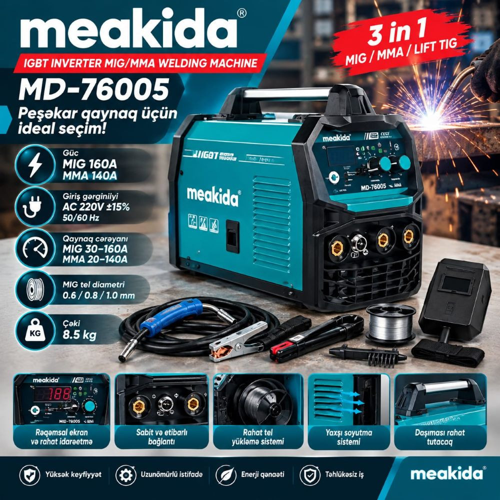 Qaynaq aparatı Meakida MD-76005
