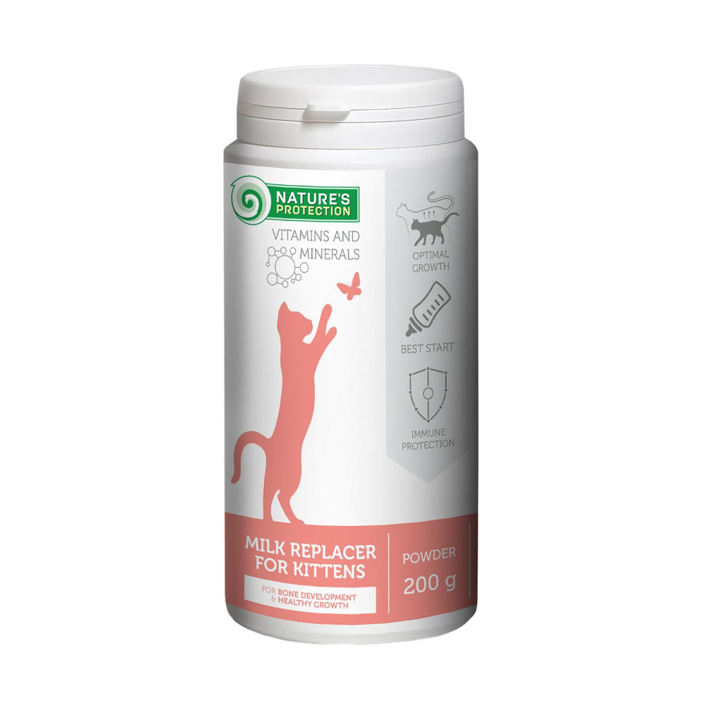 Pişik balaları üçün süd əvəzedicisi Nature's Protection Kitty-Milk, 200 q