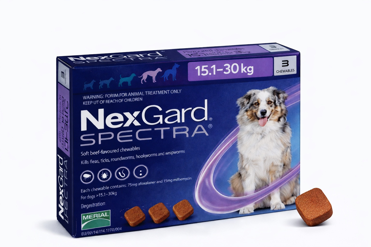 15-30 kq-a qədər çəkidə olan itlər üçün antiparazitar vasitə NexGard, 1 ədəd