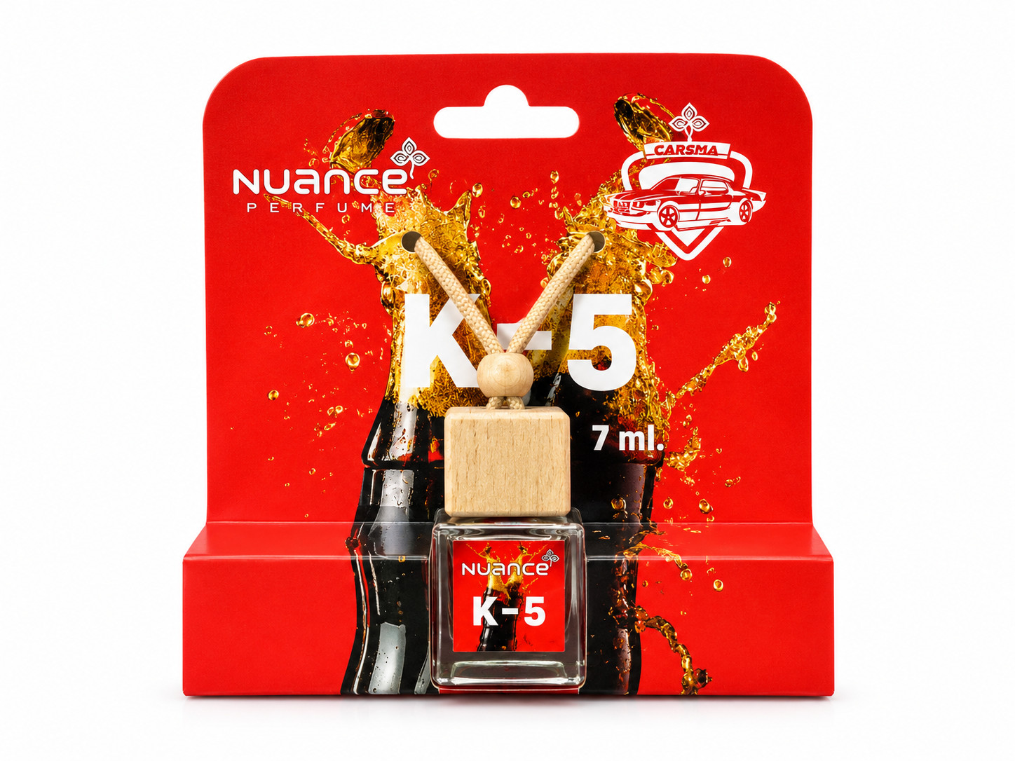 Avtomobil üçün asma ətirləndirici Nuance Perfume kola 7 ml.