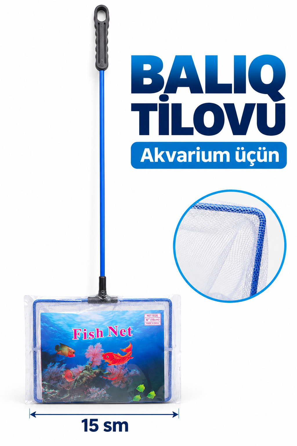 Əl toru akvarium üçün, plastik, 150 l