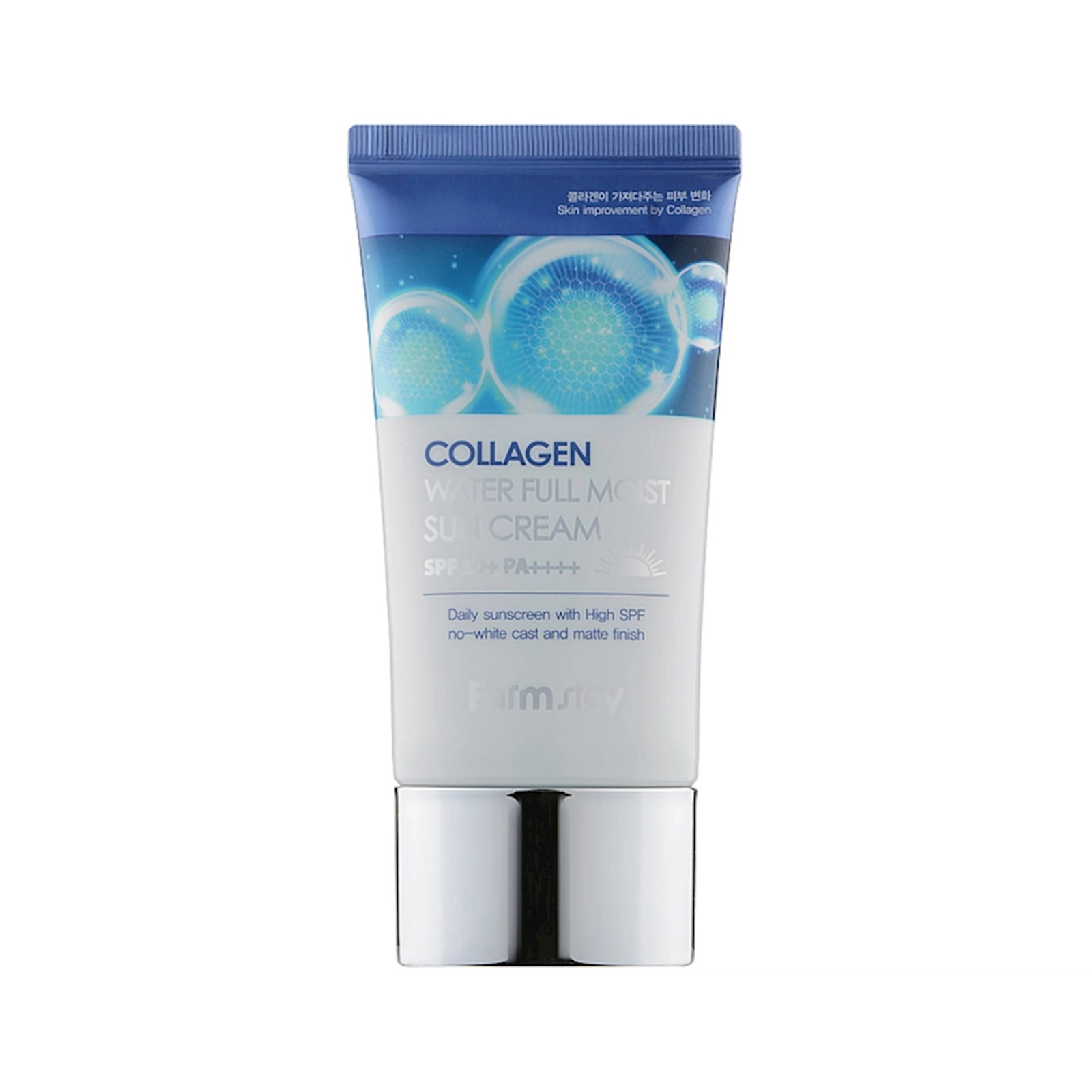 Günəşdən qoruyan krem FarmStay Collagen Water Full Moist Sun Cream SPF50+/PA++++, kollagen ilə, 50 ml