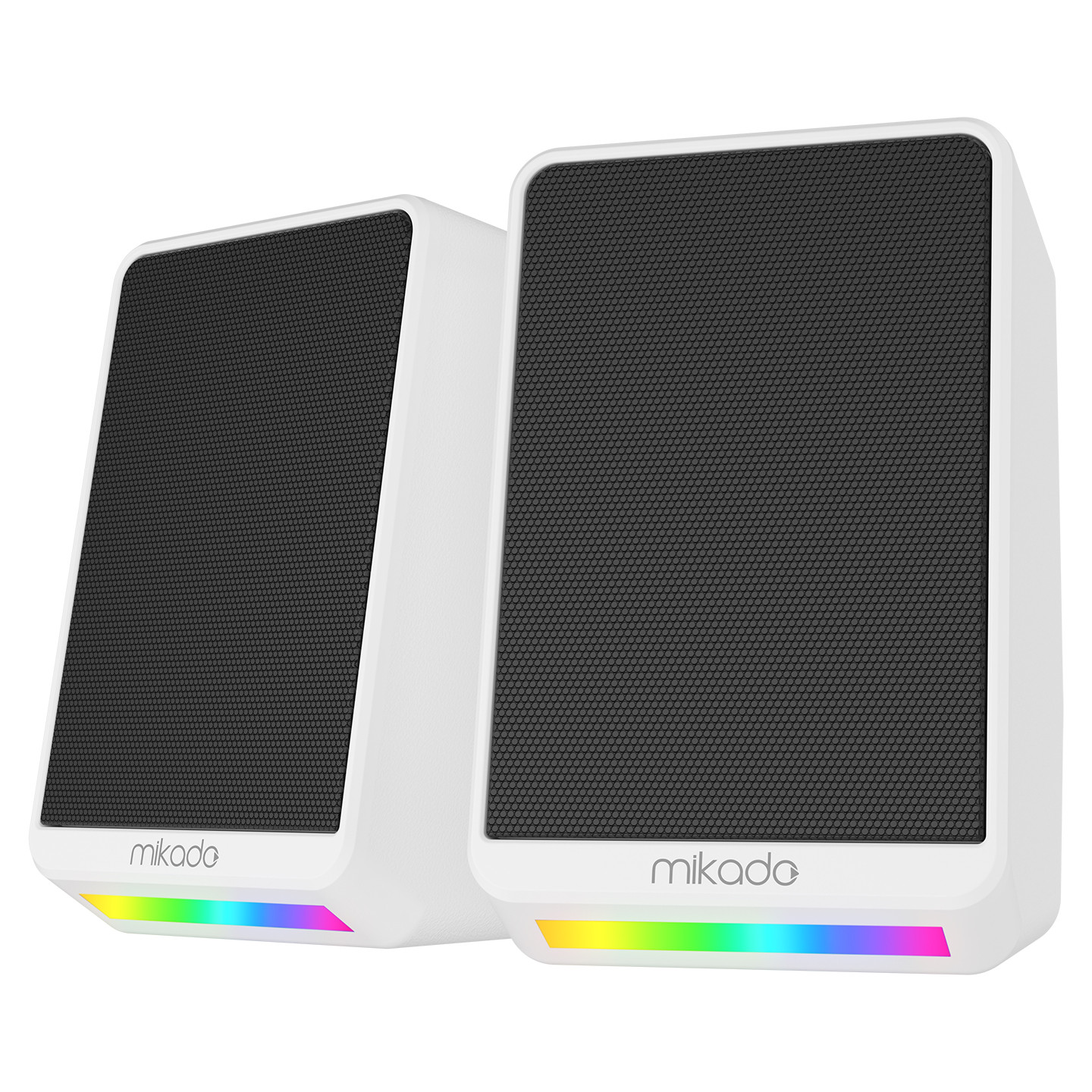 Kompüter dinamikləri Mikado MD-178 2.0 RGB 6 Vt ağ