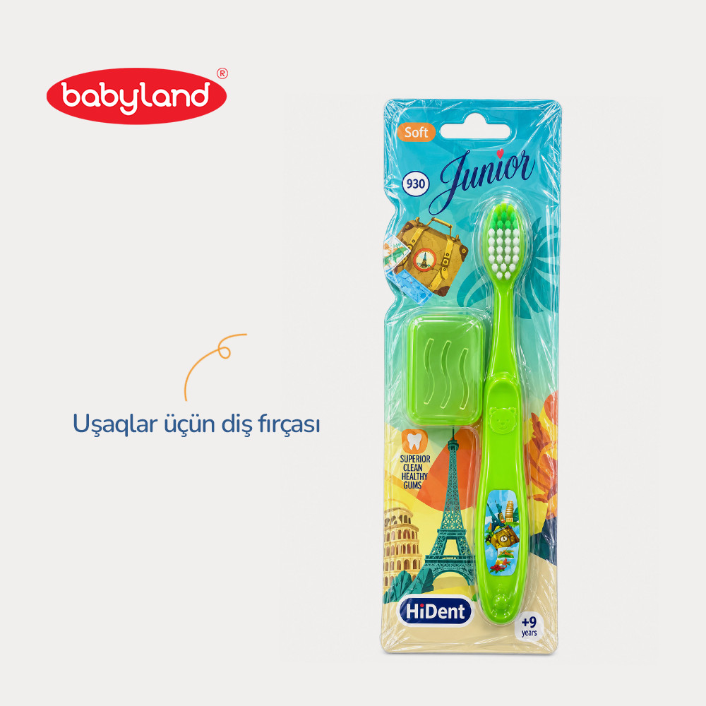 Uşaq diş fırçası Baby Land AB07, yumşaq, 9 yaşdan