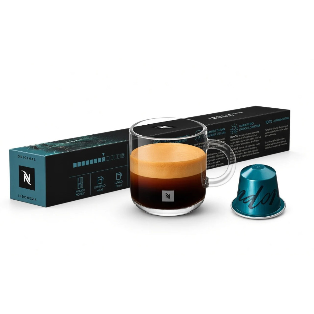 Kapsullarda qəhvə Nespresso, Original Master Origin Indonesia Coffee Capsules 10 Pack, Nespresso Original, espresso/lungo, orta