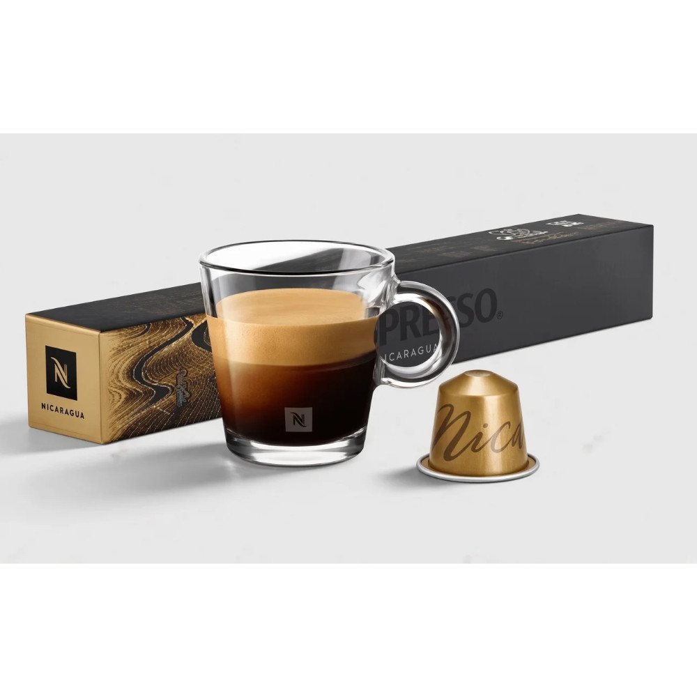 Kapsullarda qəhvə Nespresso, Original Master Origin Nicaragua Coffee Capsules 10 Pack, Nespresso Original, lungo, espresso, orta