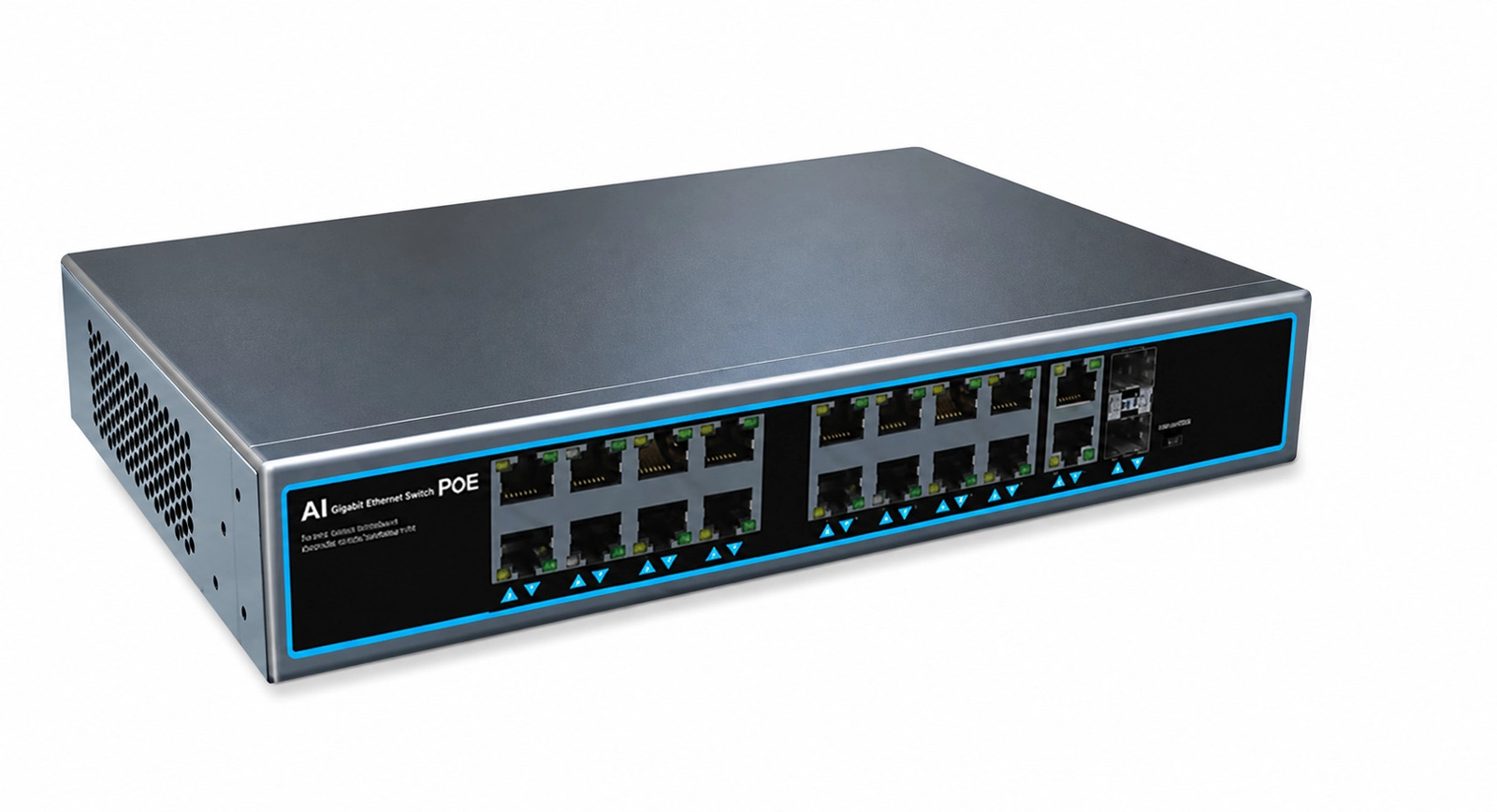 Kommutator Avitel SG20P-X, 40 Gb/san, 20 port, İdarəsiz, 2 SFP portu