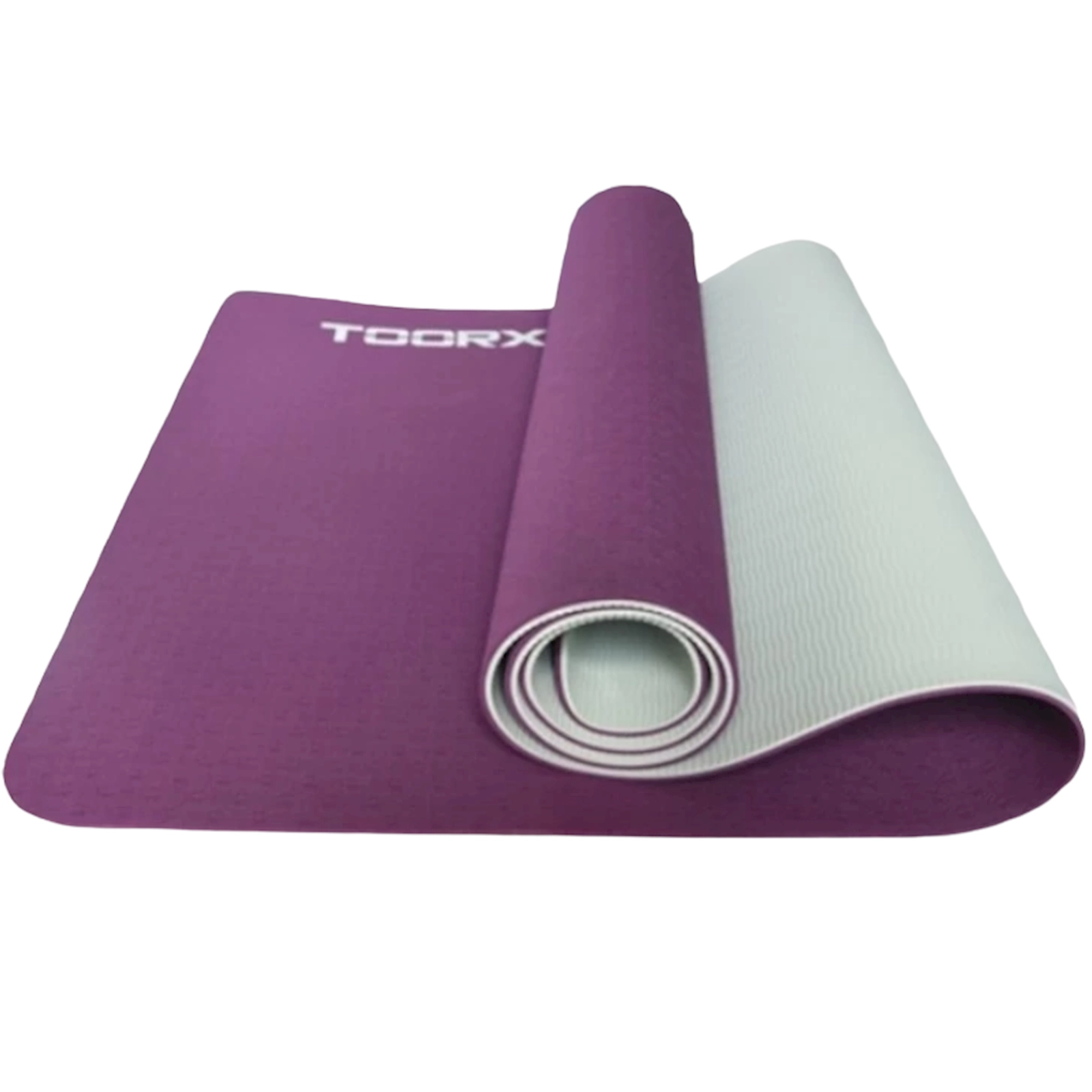 Mat fitnes və yoga üçün Toorx MAT-184, bənövşəyi, 183x60 sm