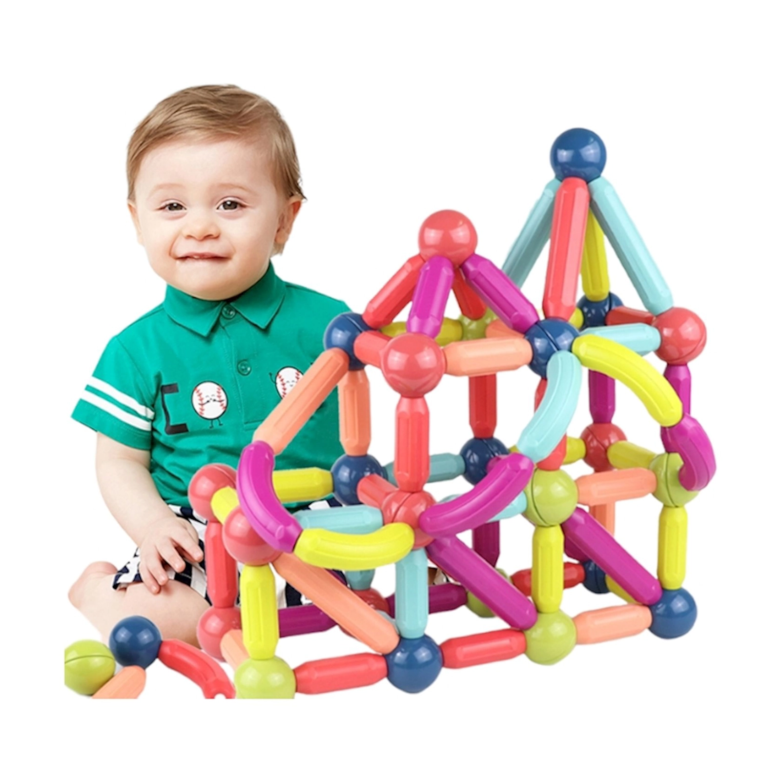 Maqnit konstruktor Magnetic Sticks, 25 detal