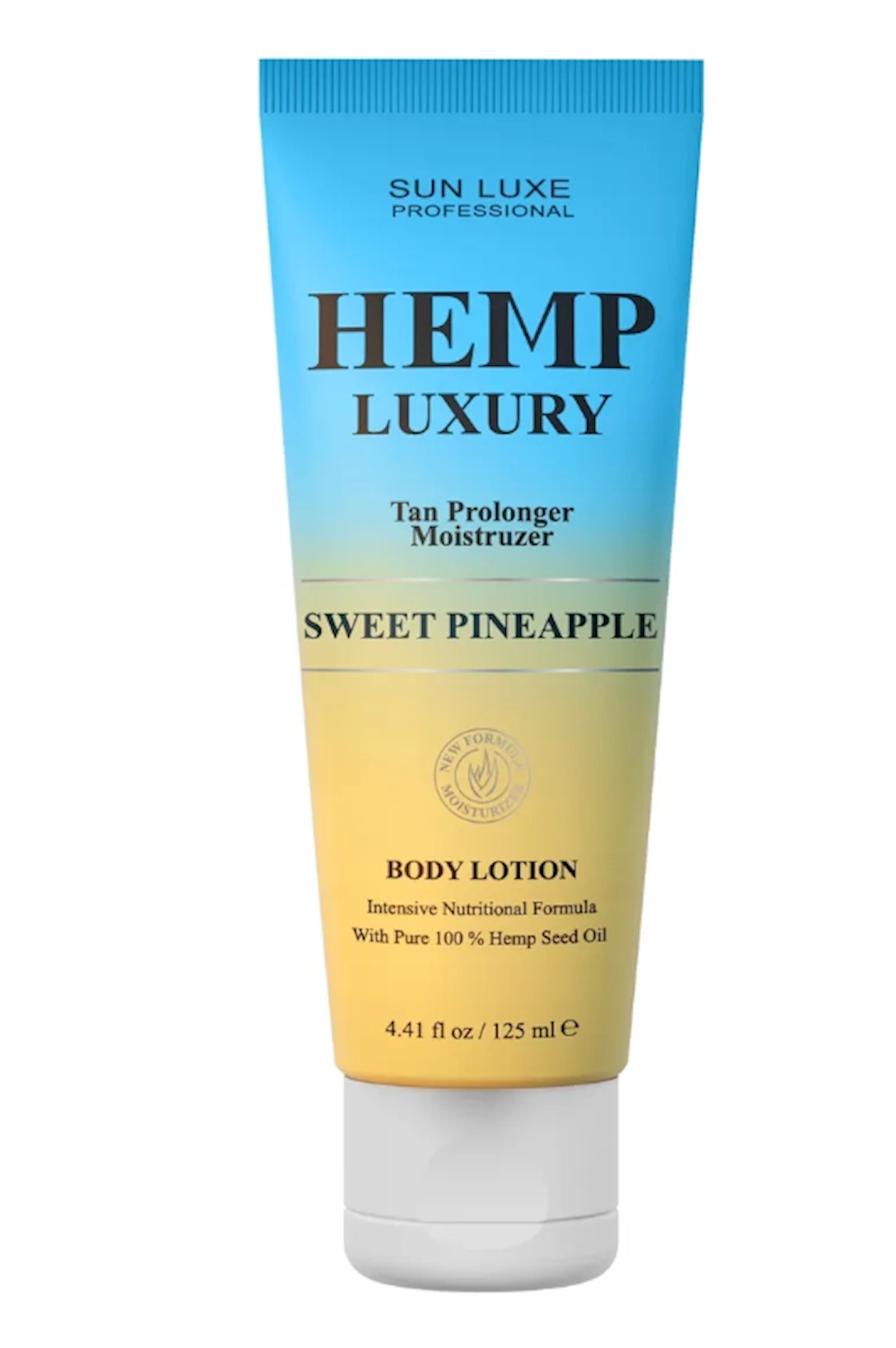 Qaralma sonrası losyon Sun Luxe Professional Hemp Luxury Tan Prolonger Moistruzer Sweet Pineapple 125 ml