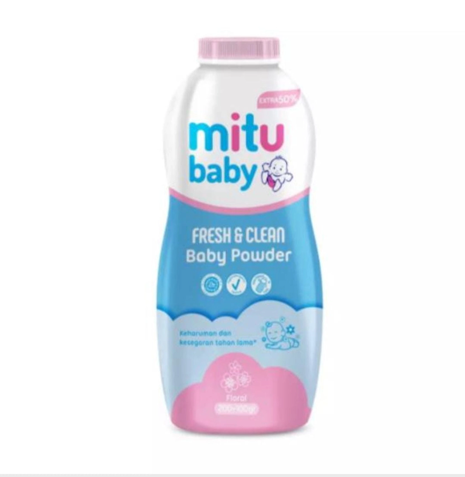 Uşaq pudrası Mitu Baby Pink Floral 150 qr