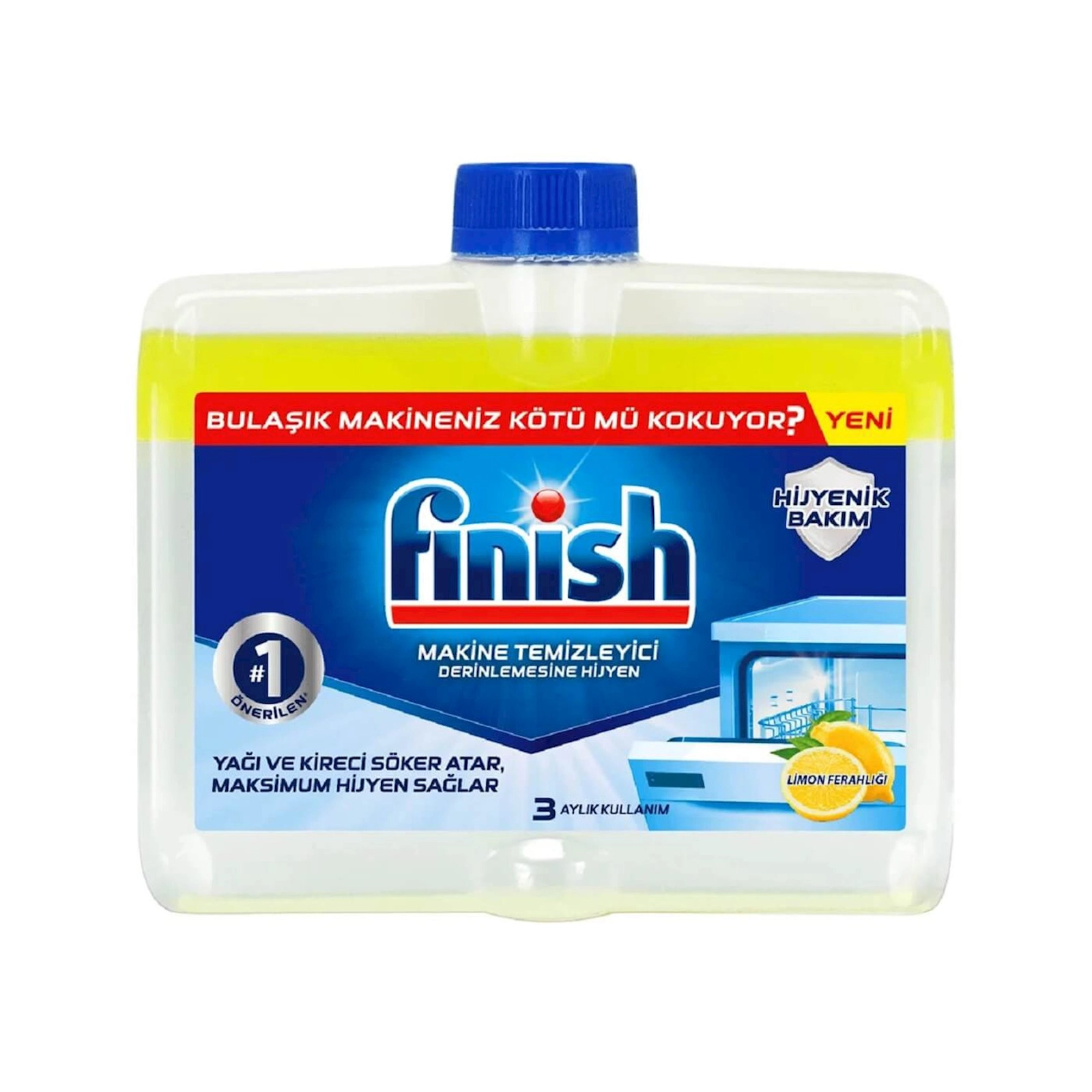 Qabyuyan maşın üçün təmizləyici vasitə Finish Limon 250 ml