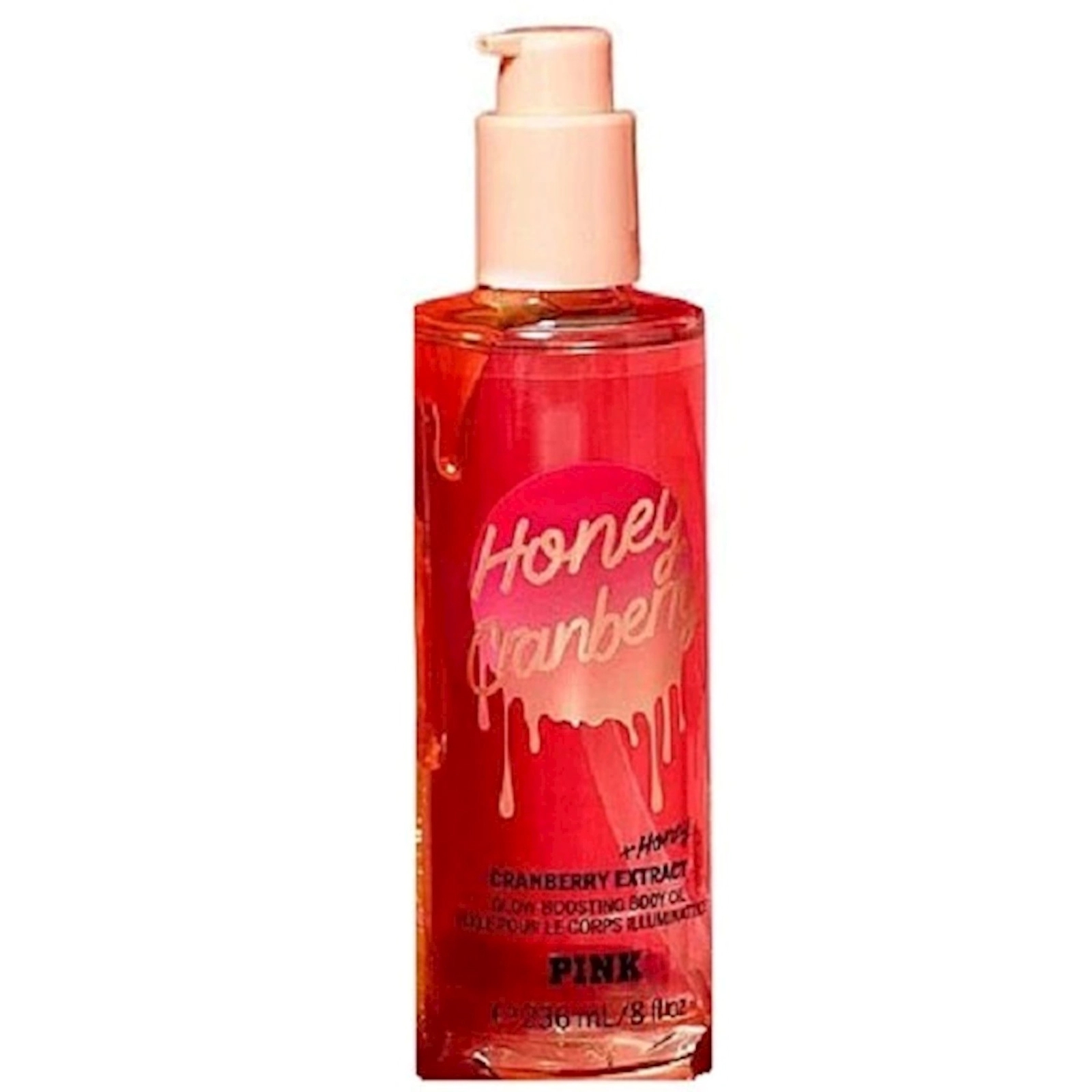 Bədən üçün yağ Victoria's Secret Honey Cranberry Pink Glow-boosting Body Oil 236 ml