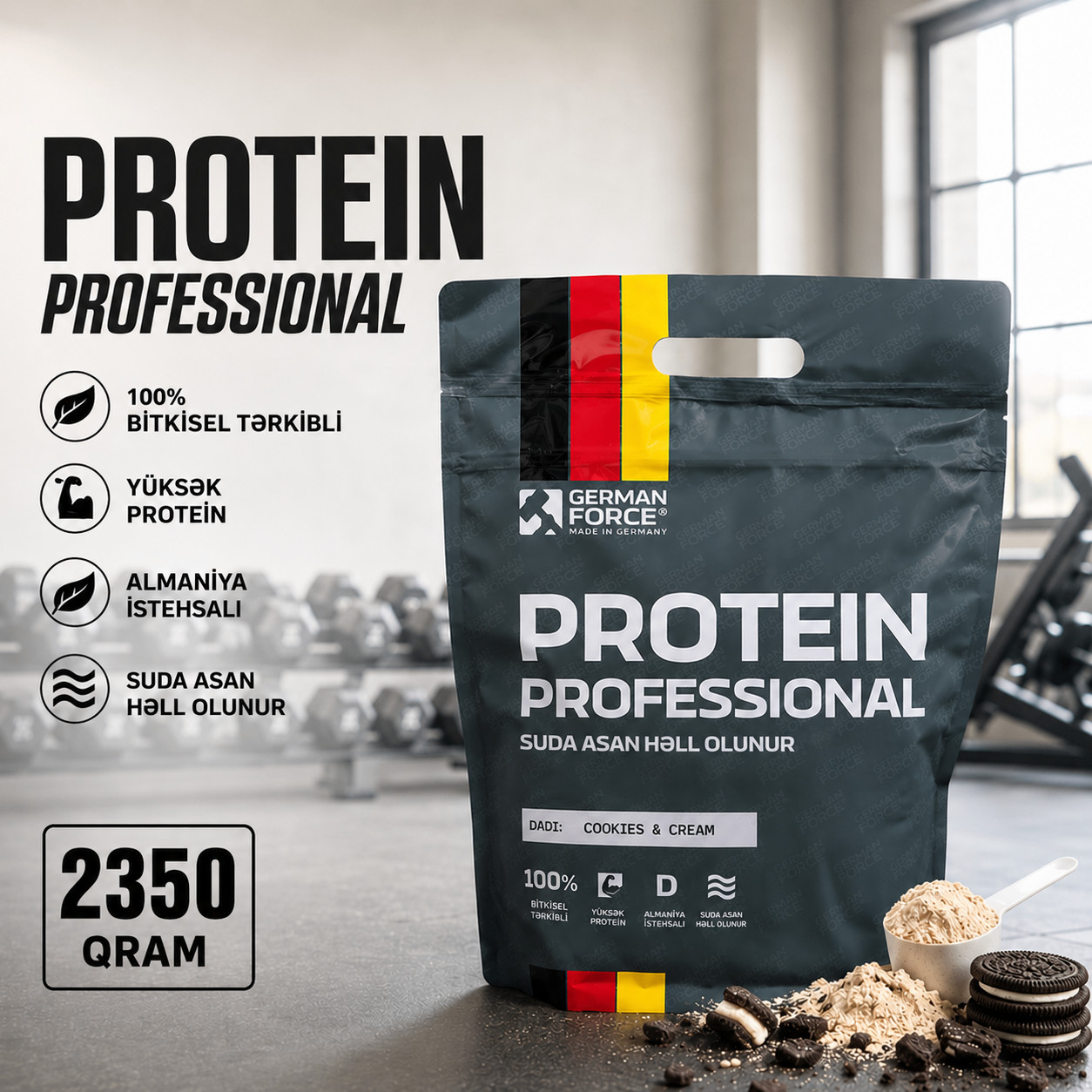 Protein IronMaxx German Forge Protein Professional Cookies&Cream, 2350 q