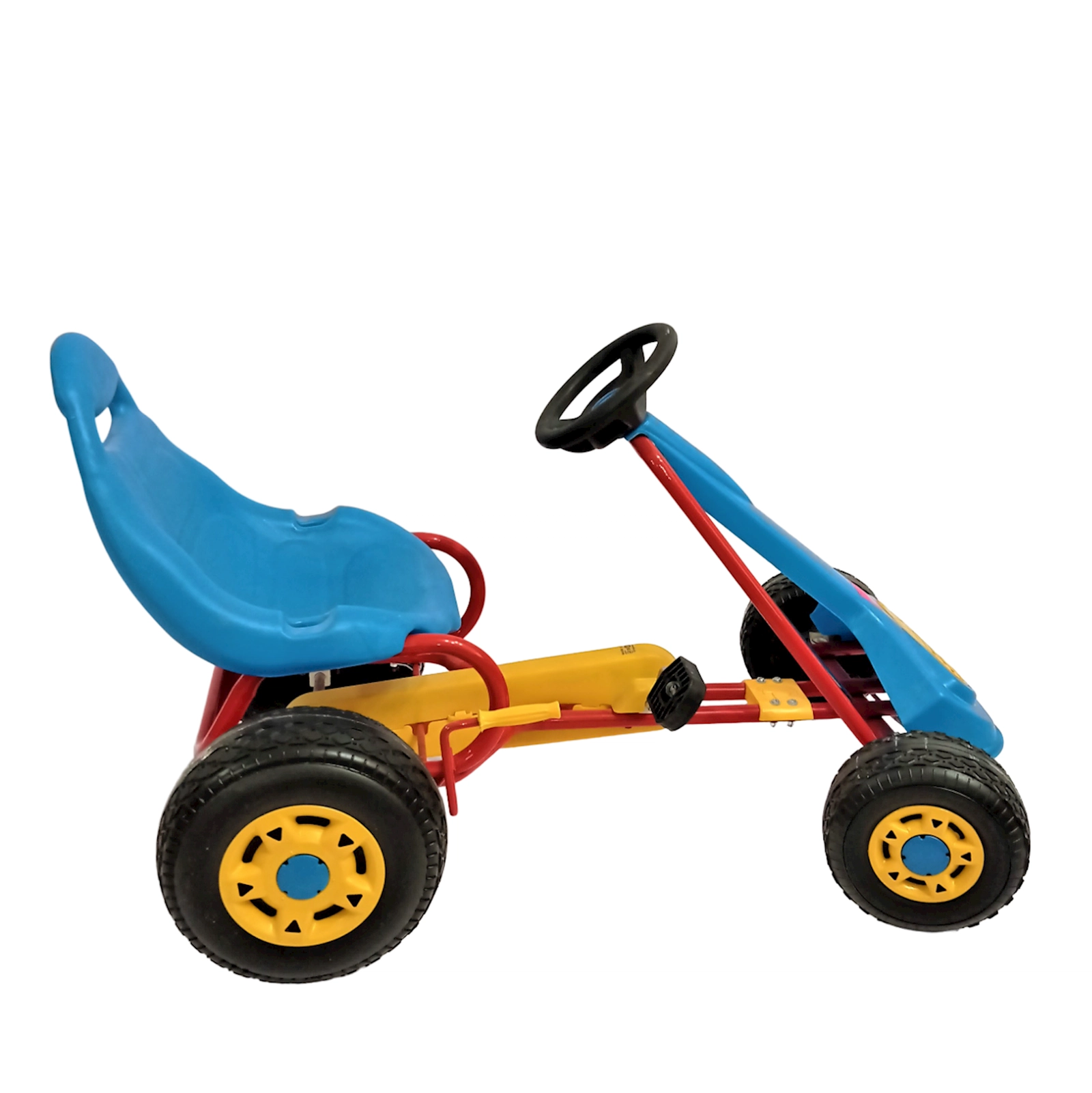 Velomobil, göy/narıncı, 3-7 yaş