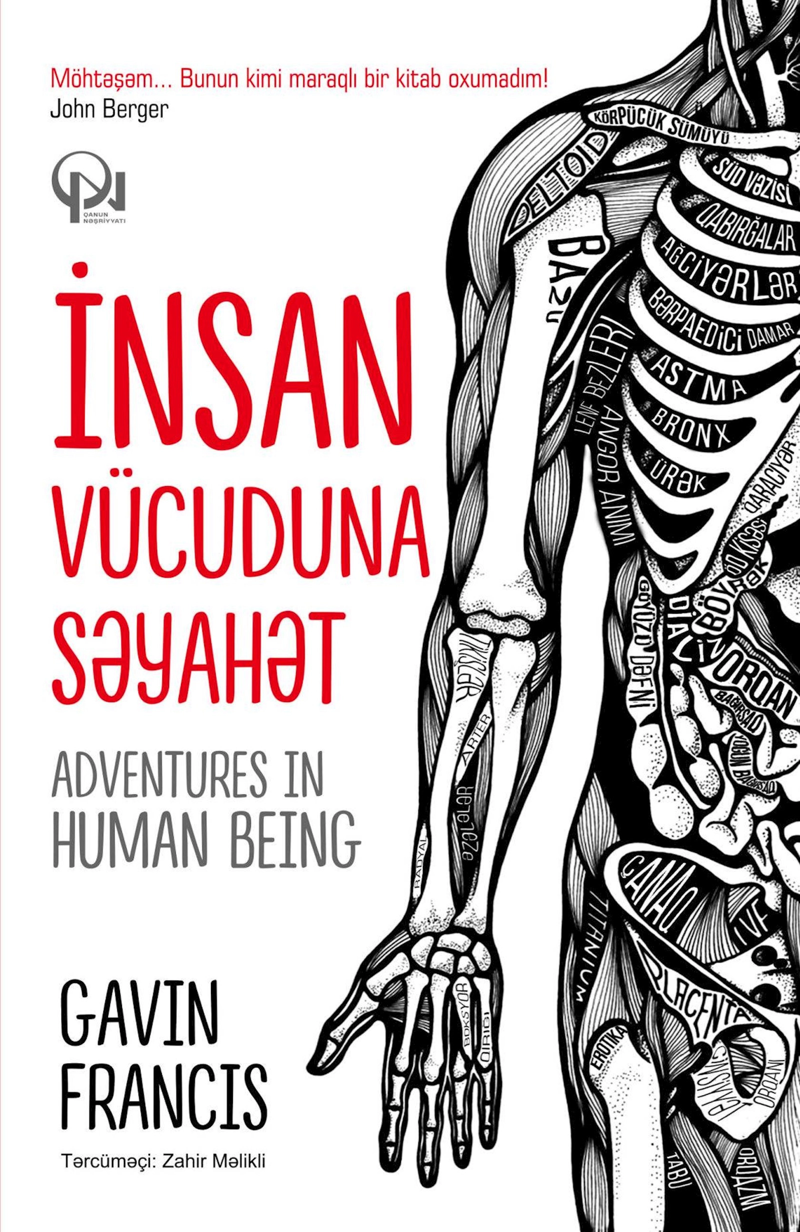 Kitab Qanun Nəşriyyatı İnsan Vücuduna Səyahət, müəllif Gavin Francis