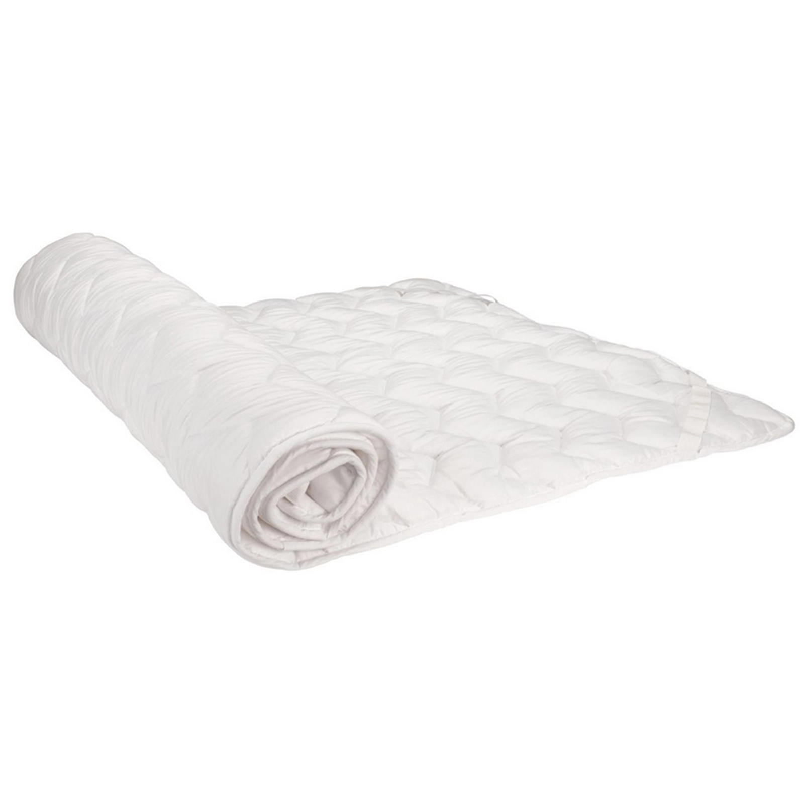 Döşək üzü JYSK Basic T40 90x200 sm, künclər rezin ilə, polyester, silikonlaşdırılmış lif, ağ
