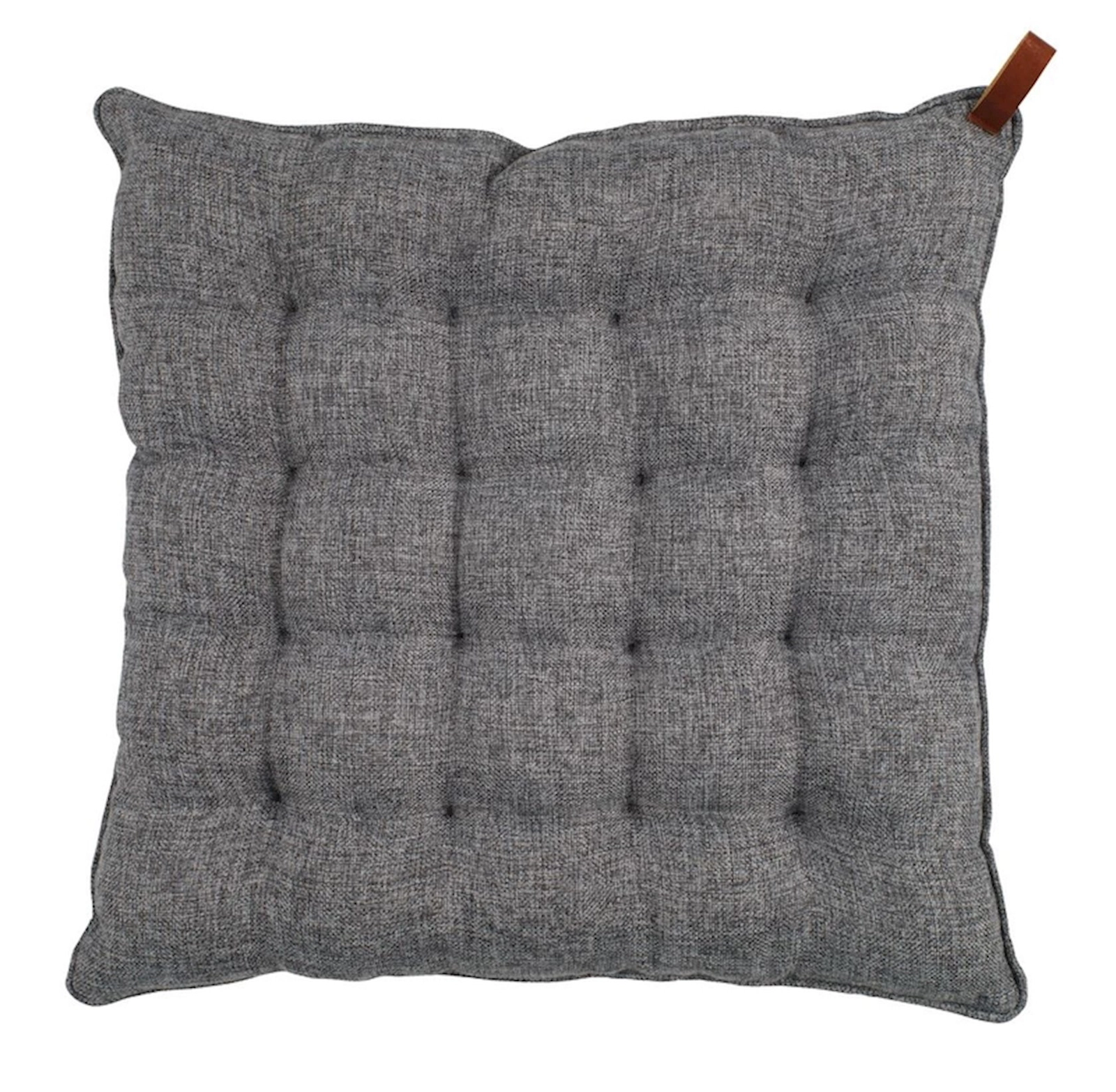 Stul üçün yastıq JYSK Matorn 40x40x5 sm, polyester, sırıqlı, boz