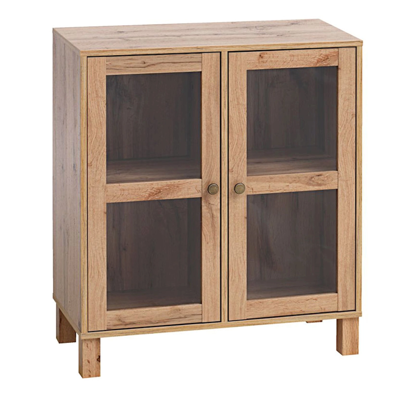 Vitrin JYSK Skals 3600291, 71х81х35 sm, XDF/MDF, qəhvəyi