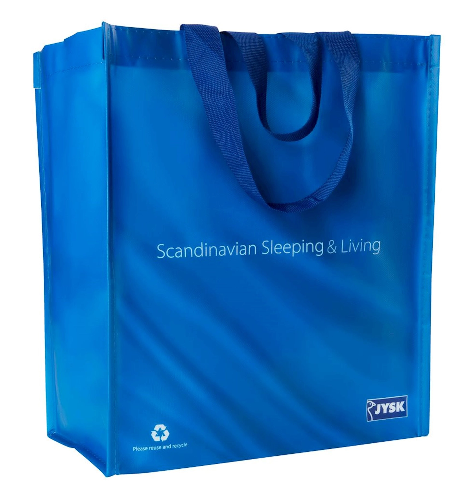Alış-veriş çantası JYSK My Blue Bag, polipropilen, göy, 18x36x30 sm