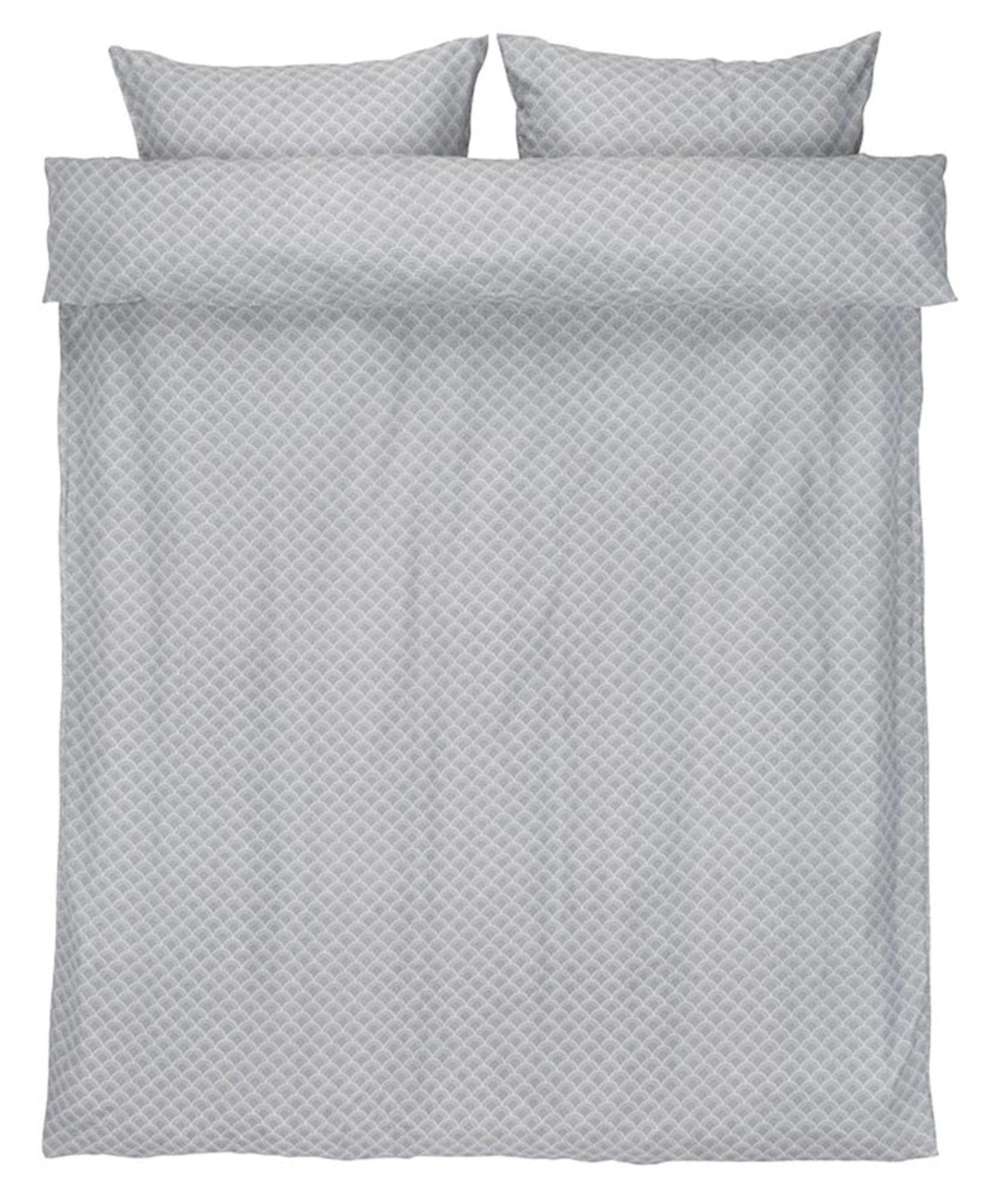 Yataq dəsti JYSK Beate, yorğan üzü 200x220, 2 yastıq üzü 50x70, ikinəfərlik, mikrofibra, boz