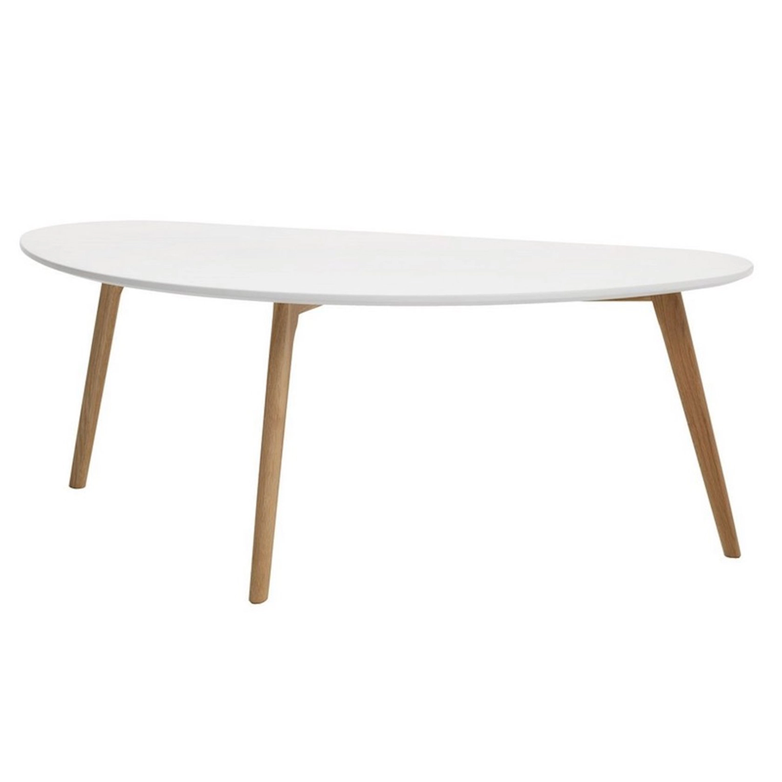 Jurnal masası JYSK Lejre, 60x120x45 sm, MDF/bütöv palıd, ağ/qəhvəyi