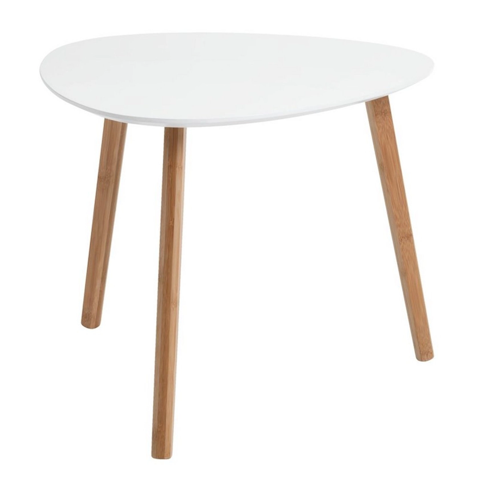 Jurnal masası JYSK Taps, 55x55x45 sm, bambuk/MDF, ağ/qəhvəyi