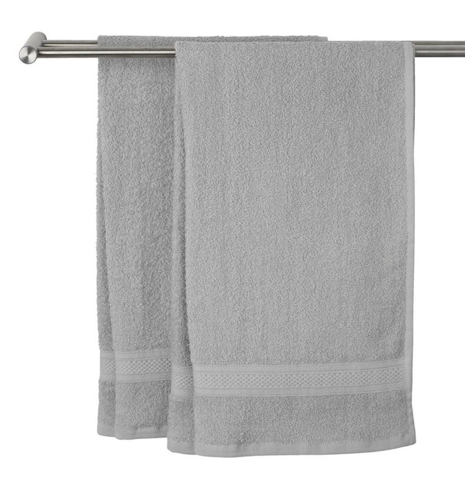 Hamam dəsmalı JYSK Uppsala, 65x130 sm, pambıq, açıq boz