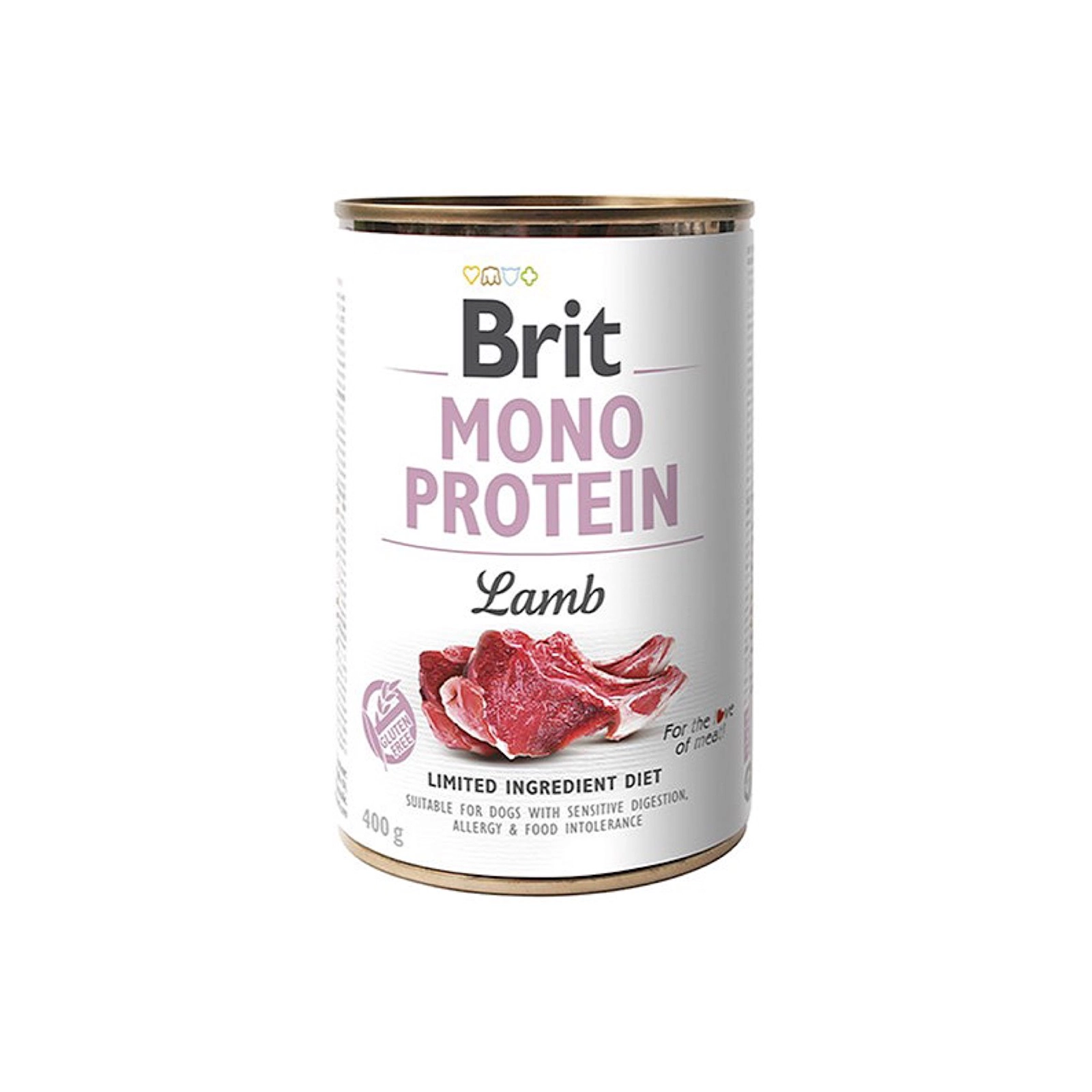 Konserva itlər üçün Brit Care Mono Protein Lamb, 400 q