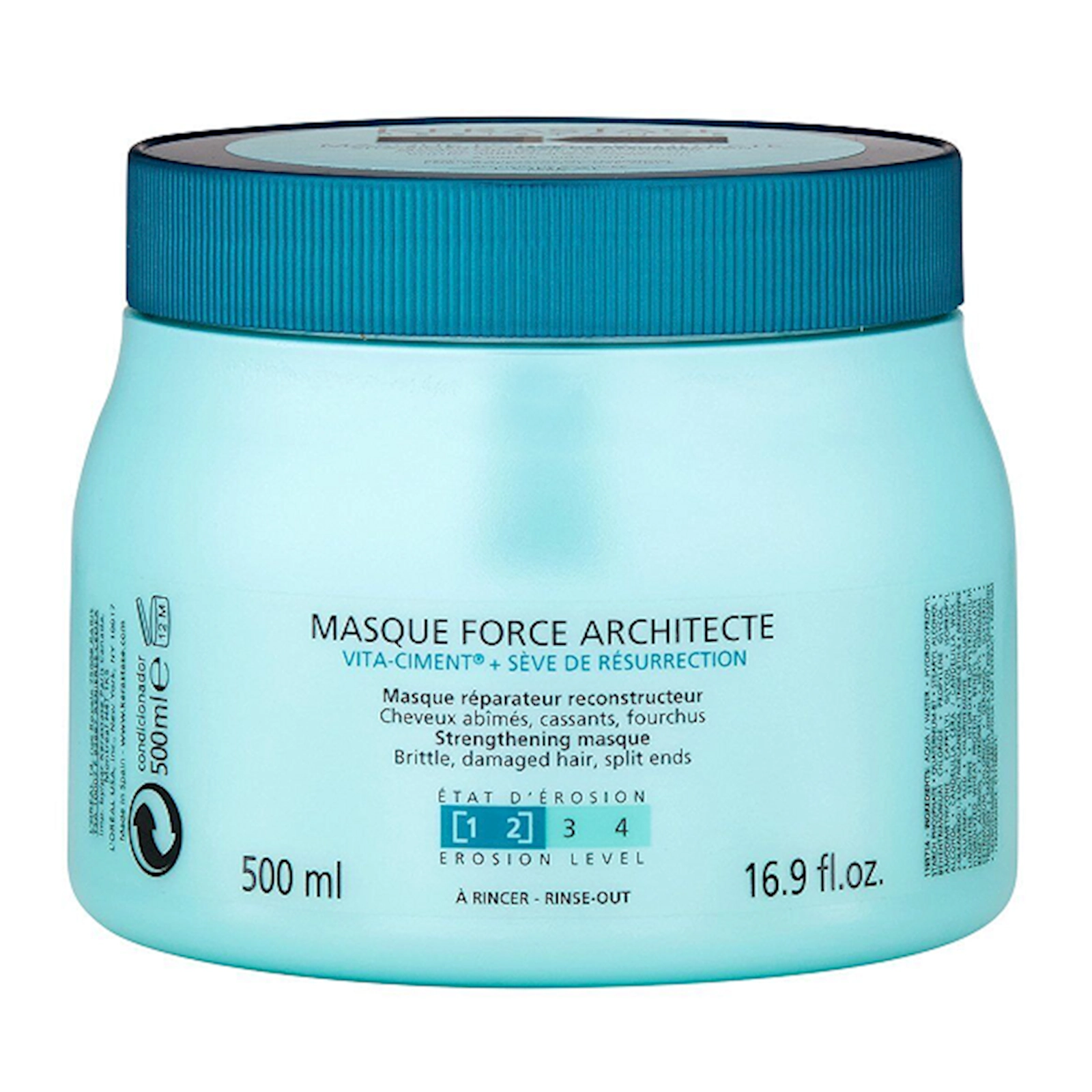 Saçlar üçün maska Kerastase Paris Resistance Force Architecte çox zədələnmiş saçlar üçün 500 ml