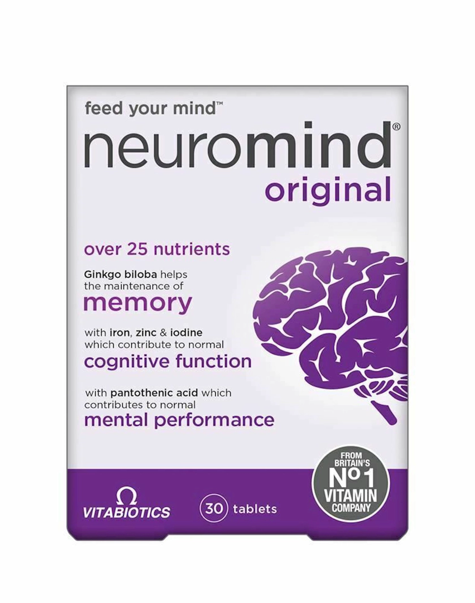 Vitaminlər Vitabiotics Neuromind original, 30 həb.