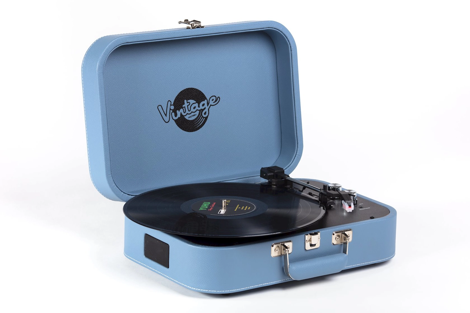 Vinil plastin pleyeri Vintage Blue Deluxe