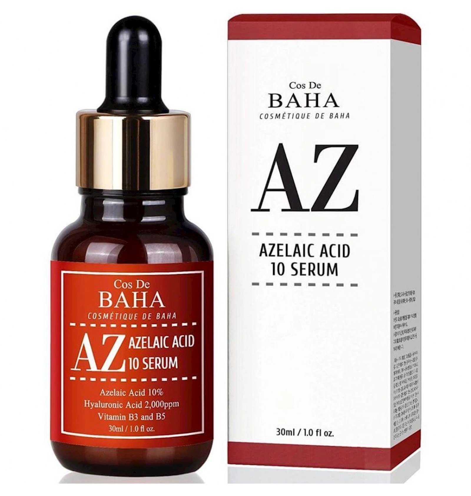 Akne əleyhinə zərdab Cos De BAHA Azelaic Acid 10% Serum, 30 ml