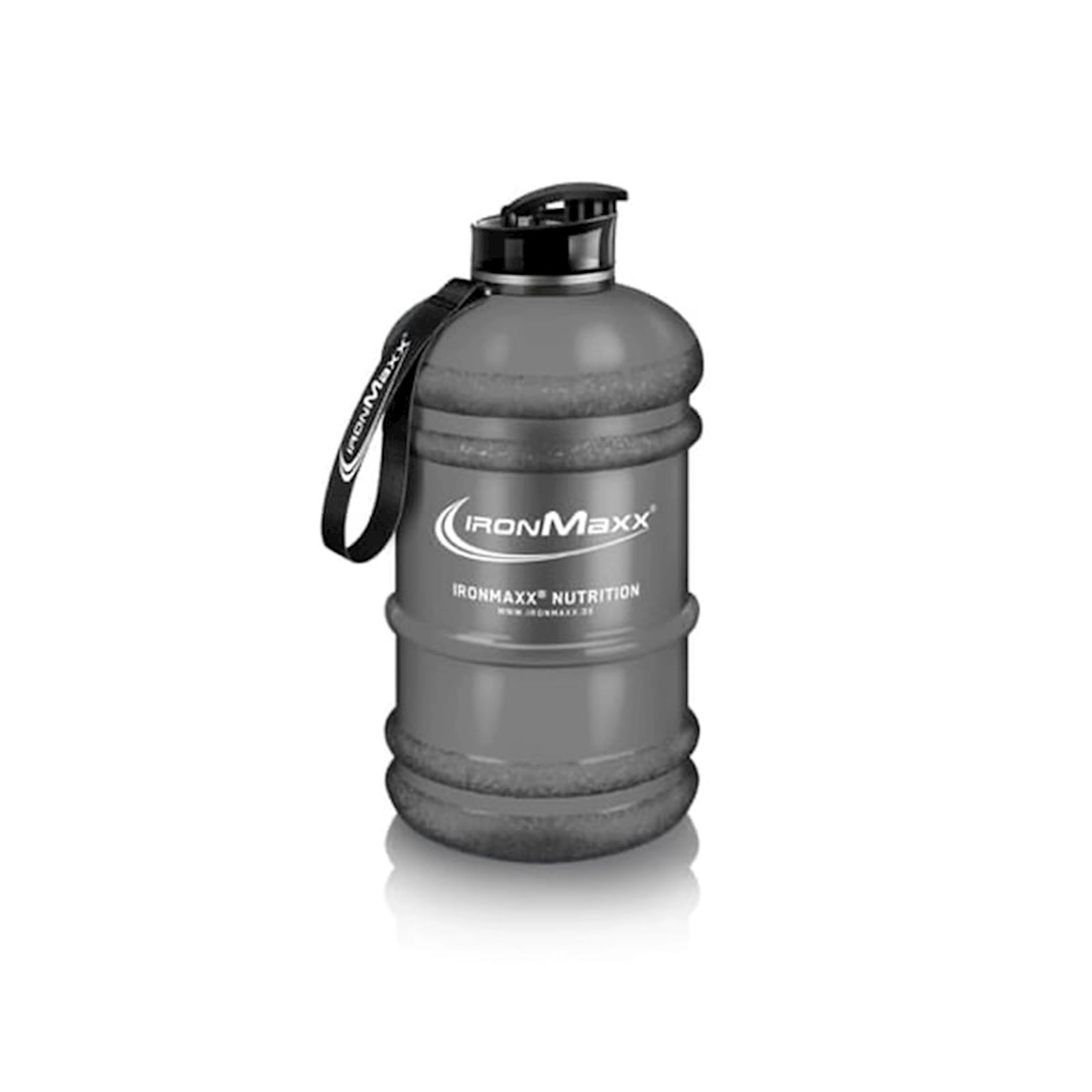 İdman su qabı IronMaxx Water Gallon Grey, 2200 ml