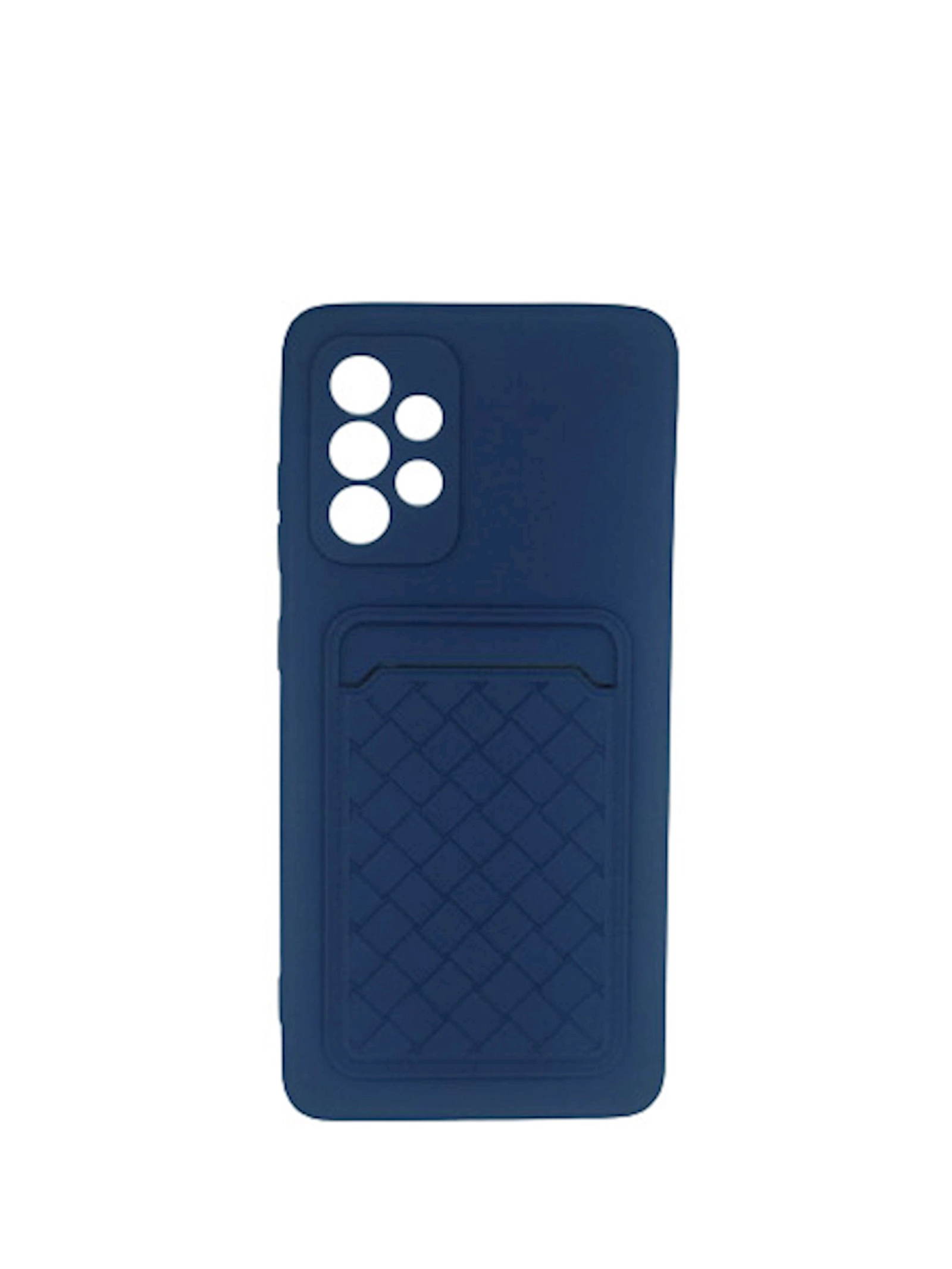 Çexol Silikon Card Case Samsung Galaxy A52 üçün, Blue
