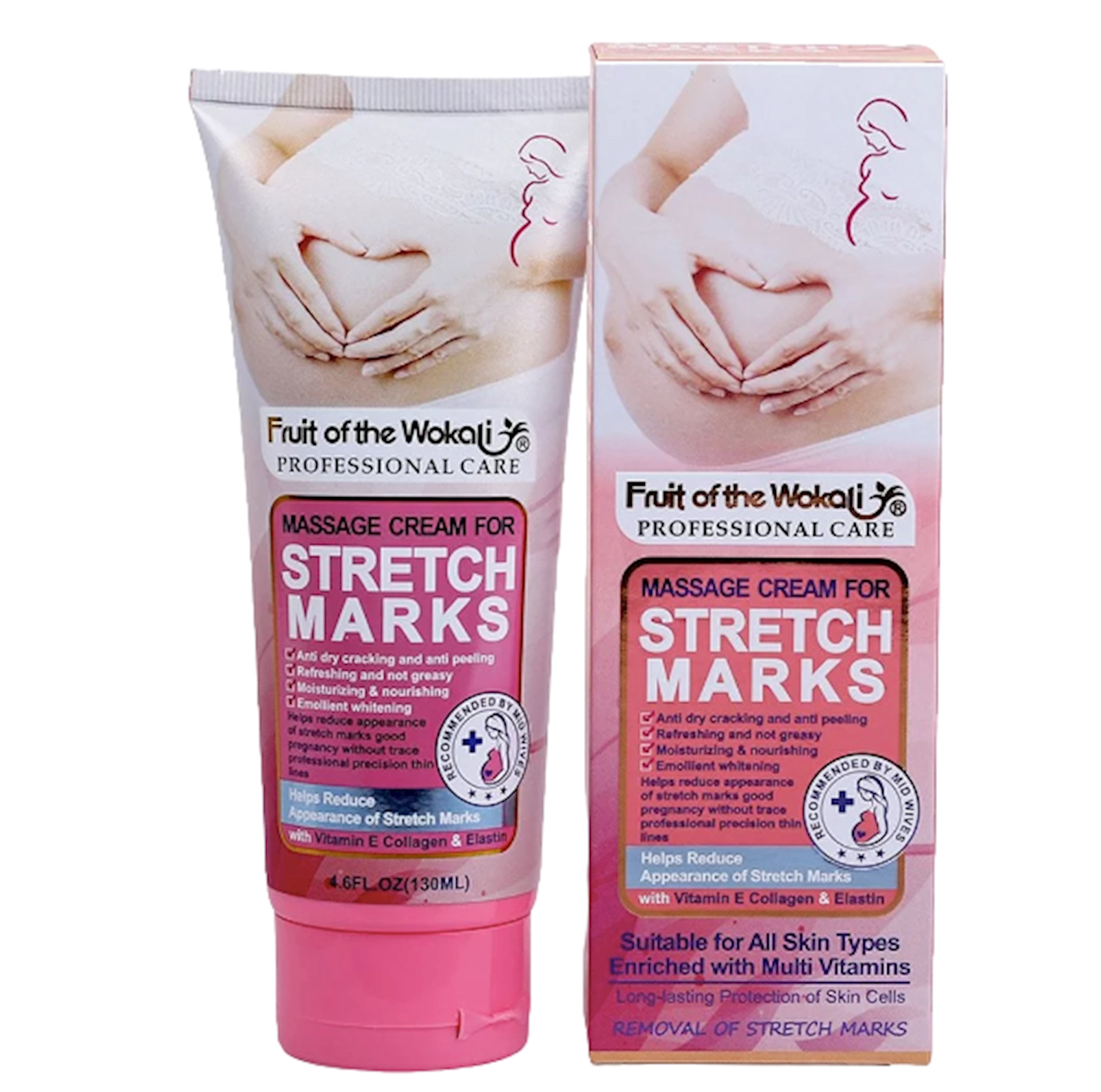 Dartınmalara qarşı krem Wokali Massage Cream For Stretch Marks 130 ml