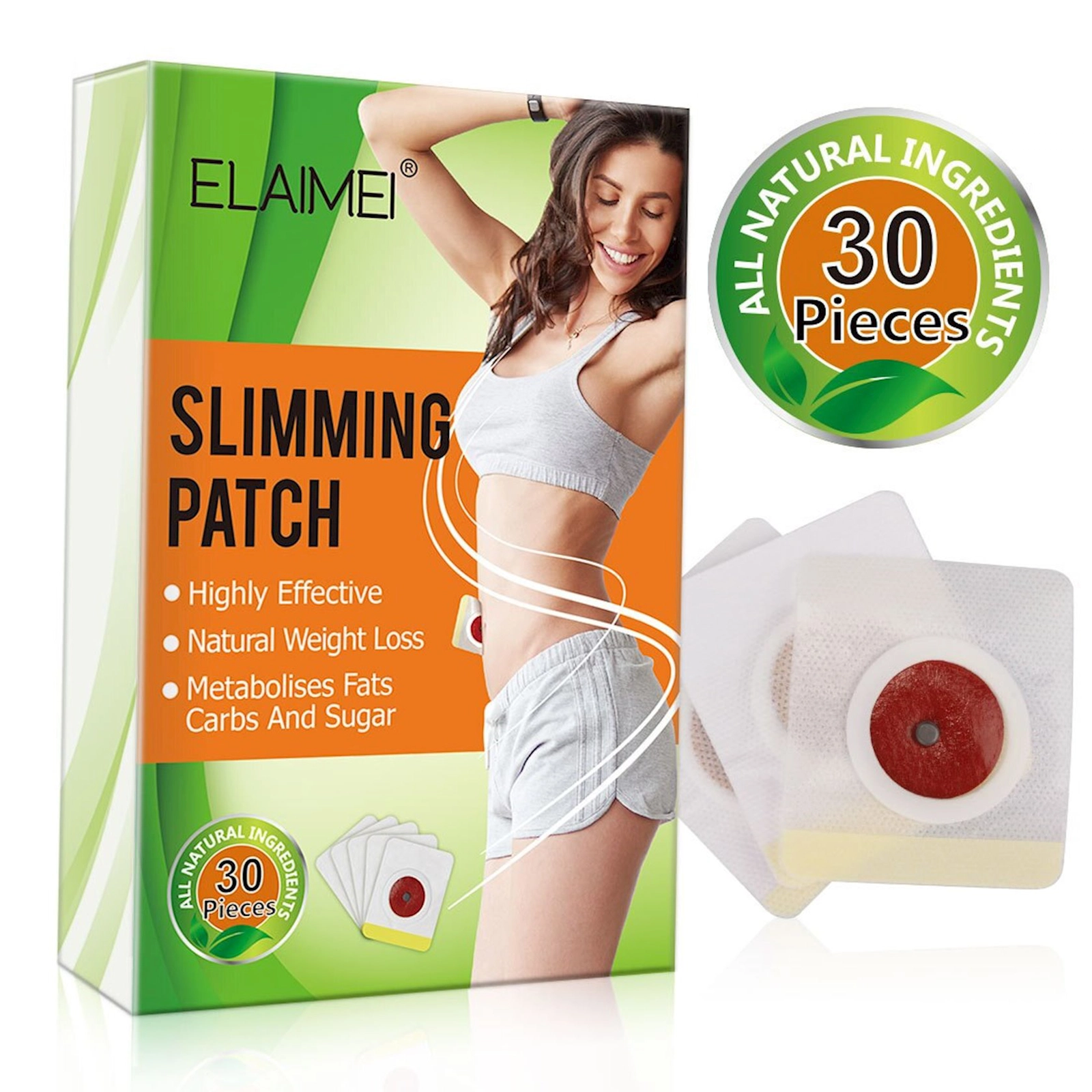 Arıqlamaq üçün patçi qarın nahiyəsində Eelhoe Slimming Patch 30 ədəd