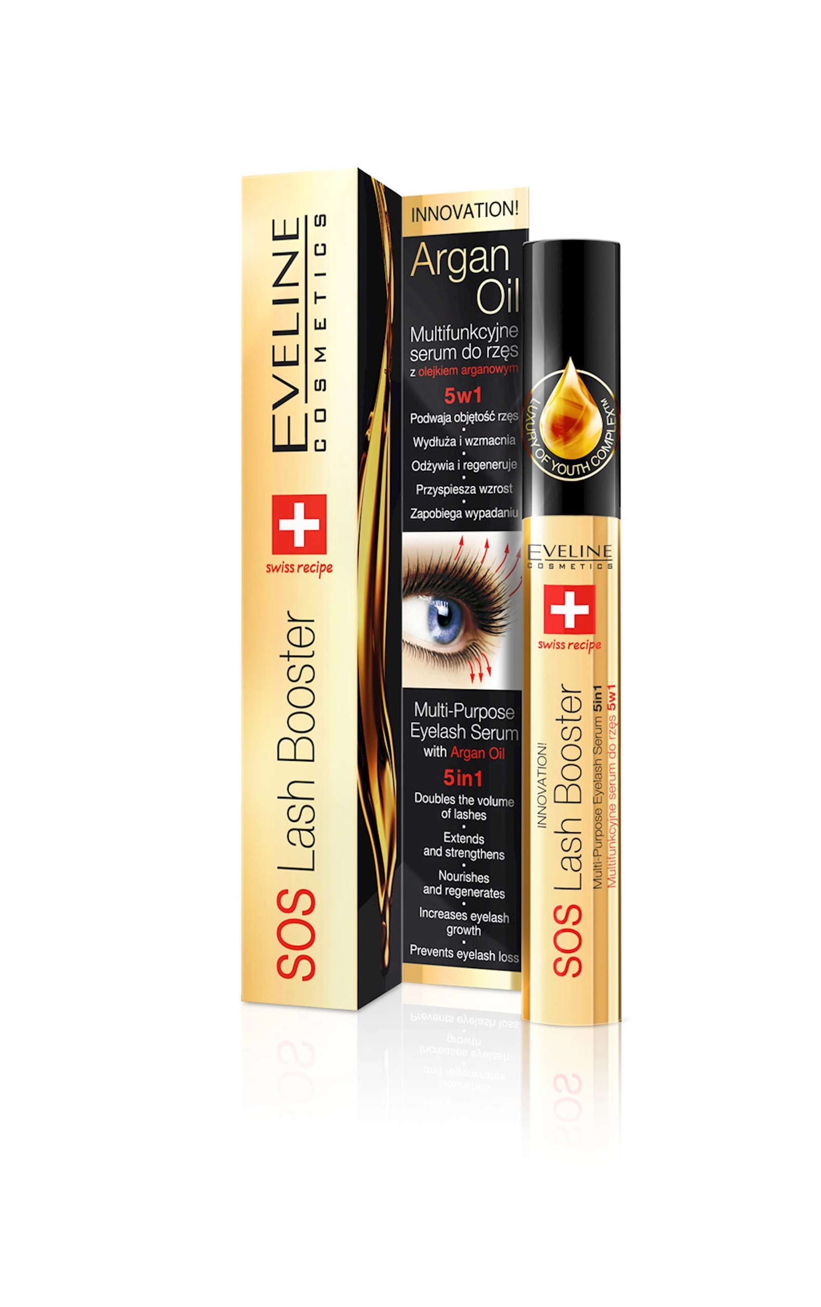 Kirpiklər üçün zərdab 5i1 Eveline SOS Lash Booster 10 ml