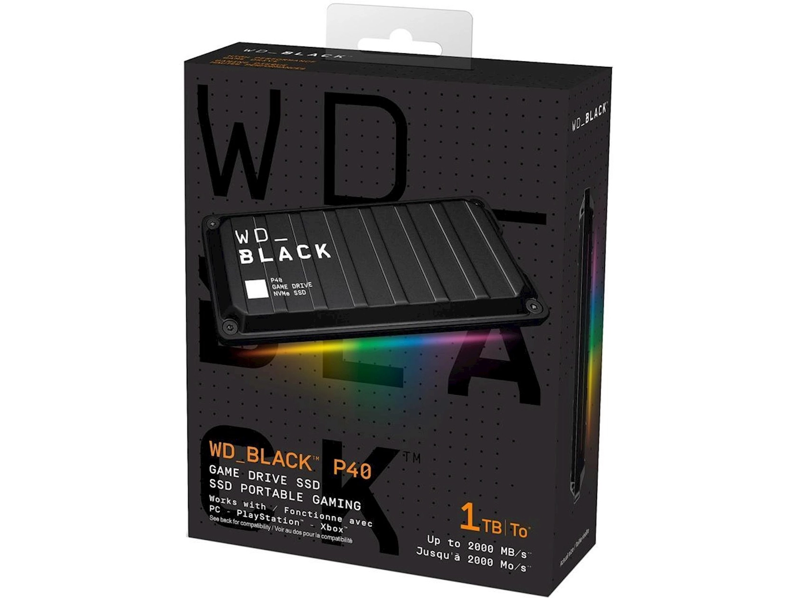 Xarici SSD yığıcı WD Black P40 RGB 1 TB